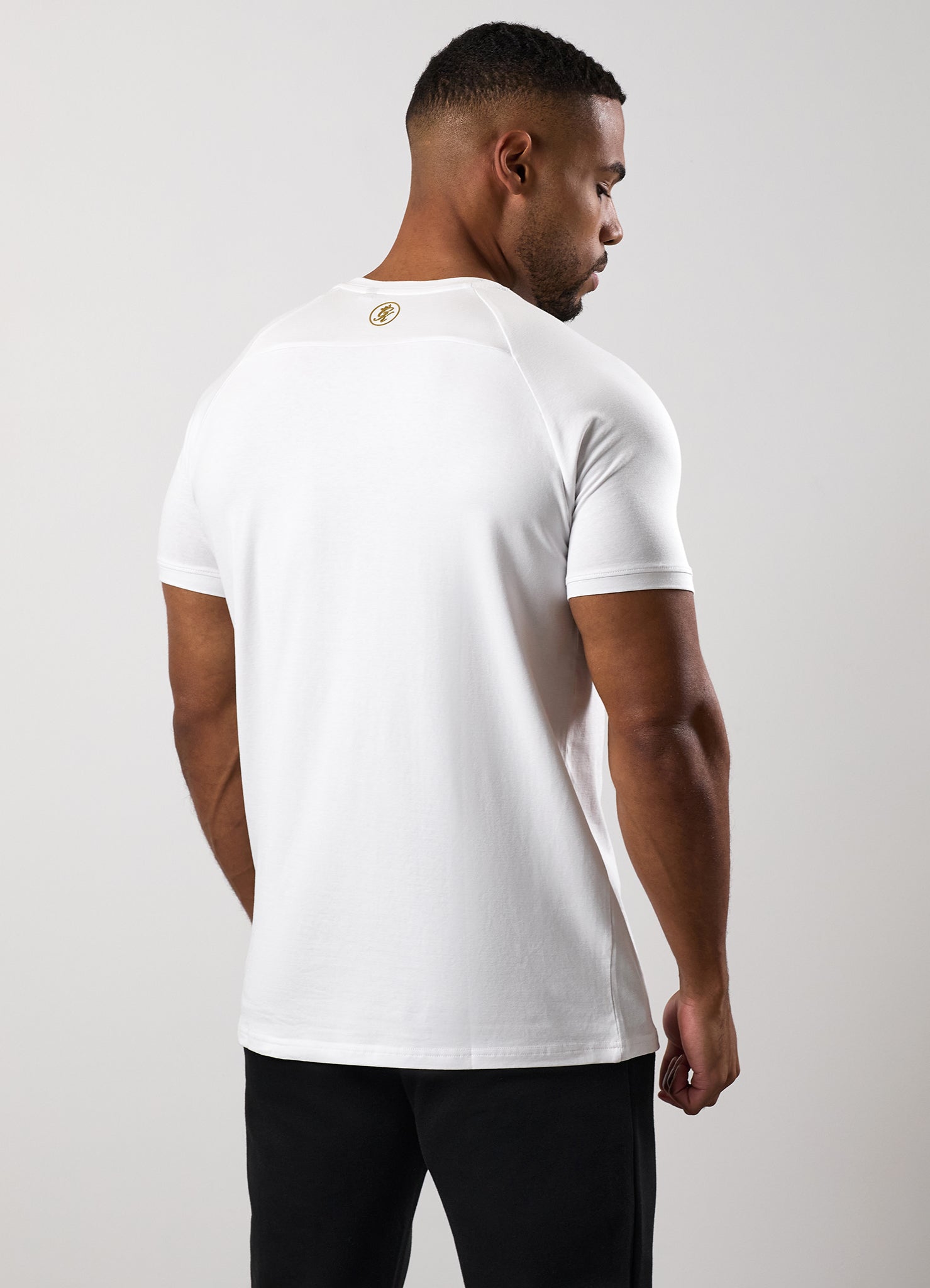 Gym King Pro Tee - White/Gold
