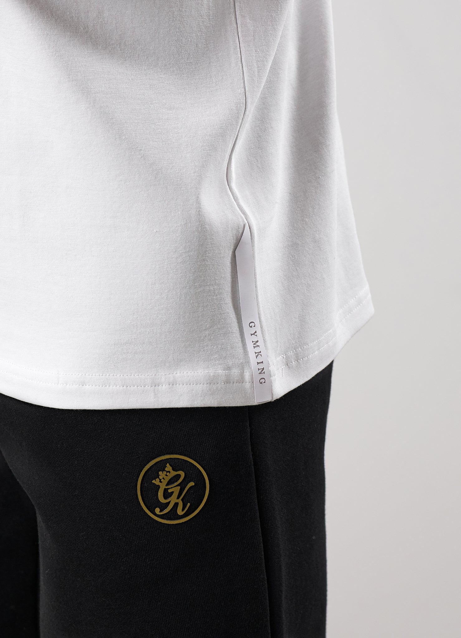 Gym King Pro Tee - White/Gold