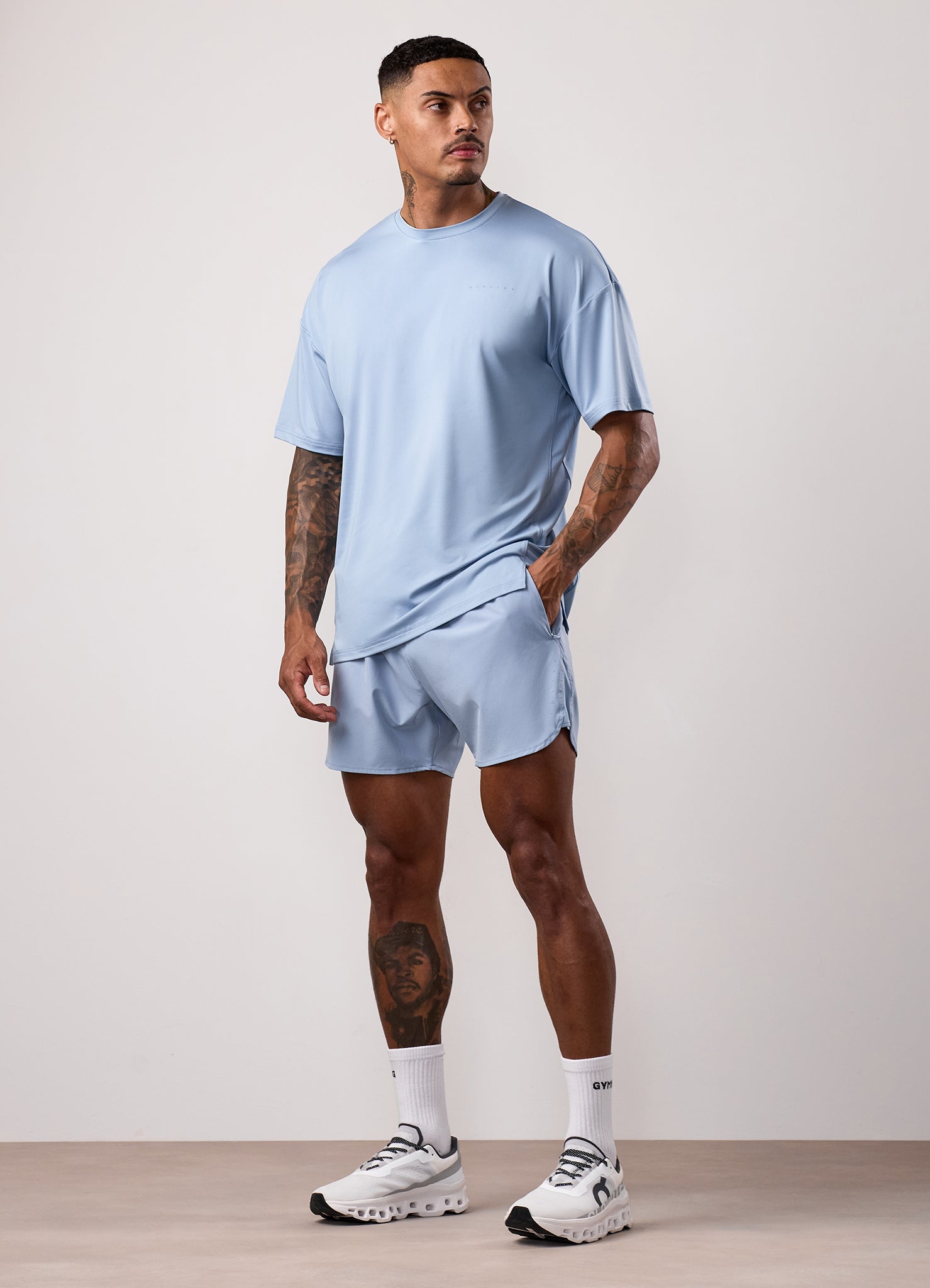 Gym King Purpose Tee - Dusk Blue