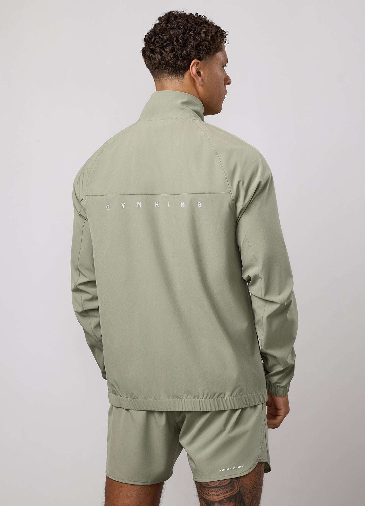 Gym King Purpose Tracksuit Top - Soft Khaki