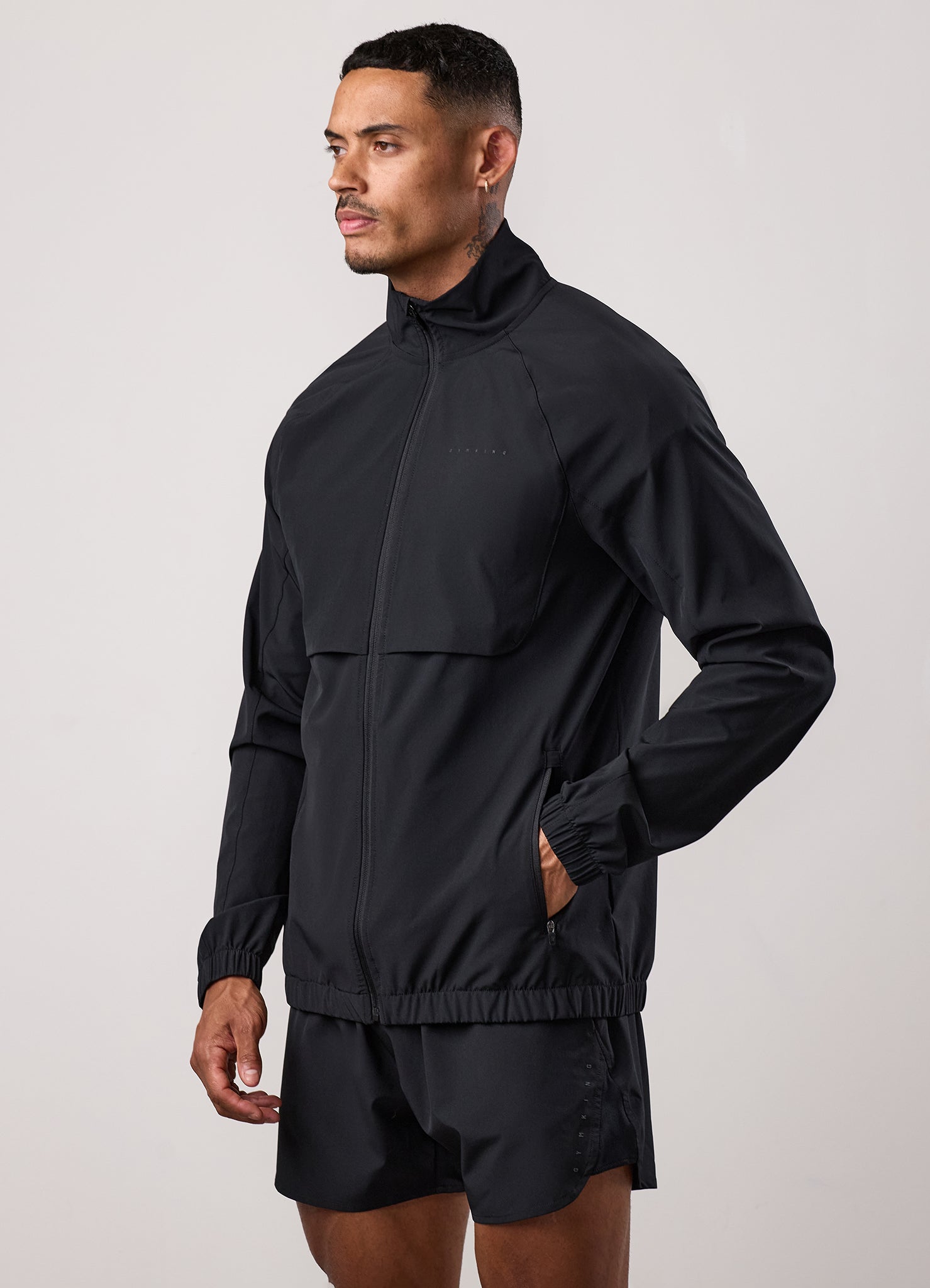 Gym King Purpose Tracksuit Top - Black