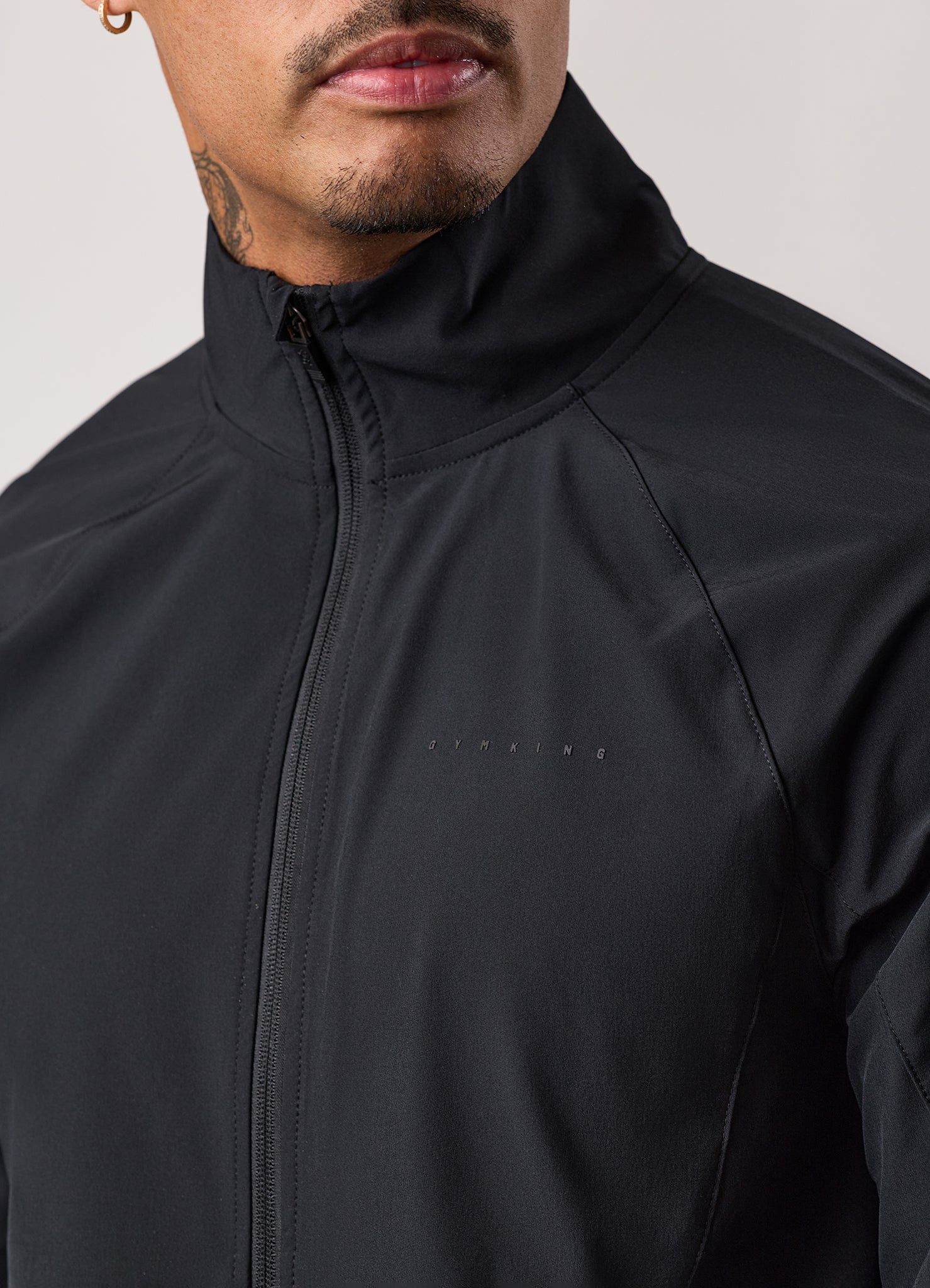 Gym King Purpose Tracksuit Top - Black