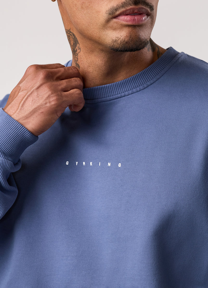 Gym King Purpose Washed Crew - Deep Indigo