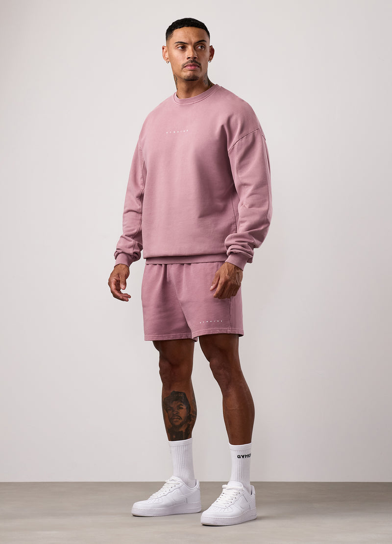 Gym King Purpose Washed Crew - Dusky Mauve