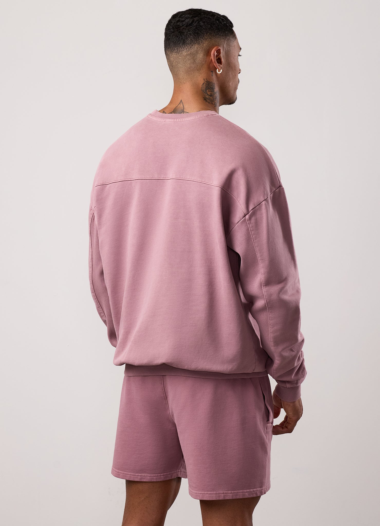 Gym King Purpose Washed Crew - Dusky Mauve