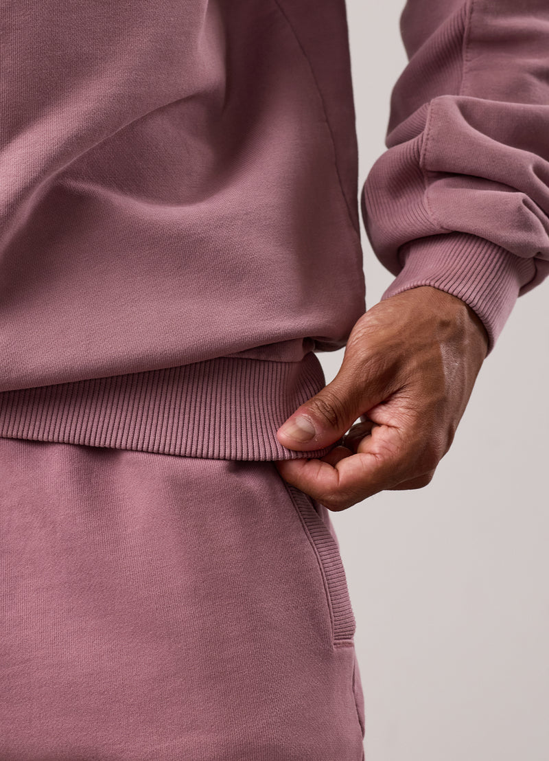 Gym King Purpose Washed Crew - Dusky Mauve