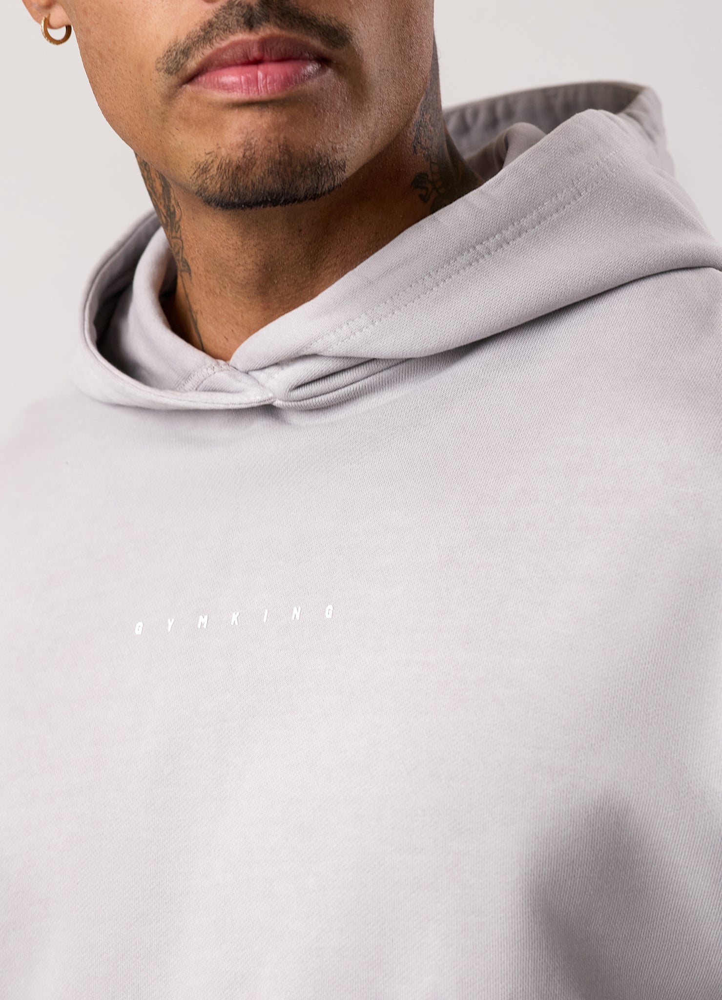 Gym King Purpose Washed Hood - Urban Grey