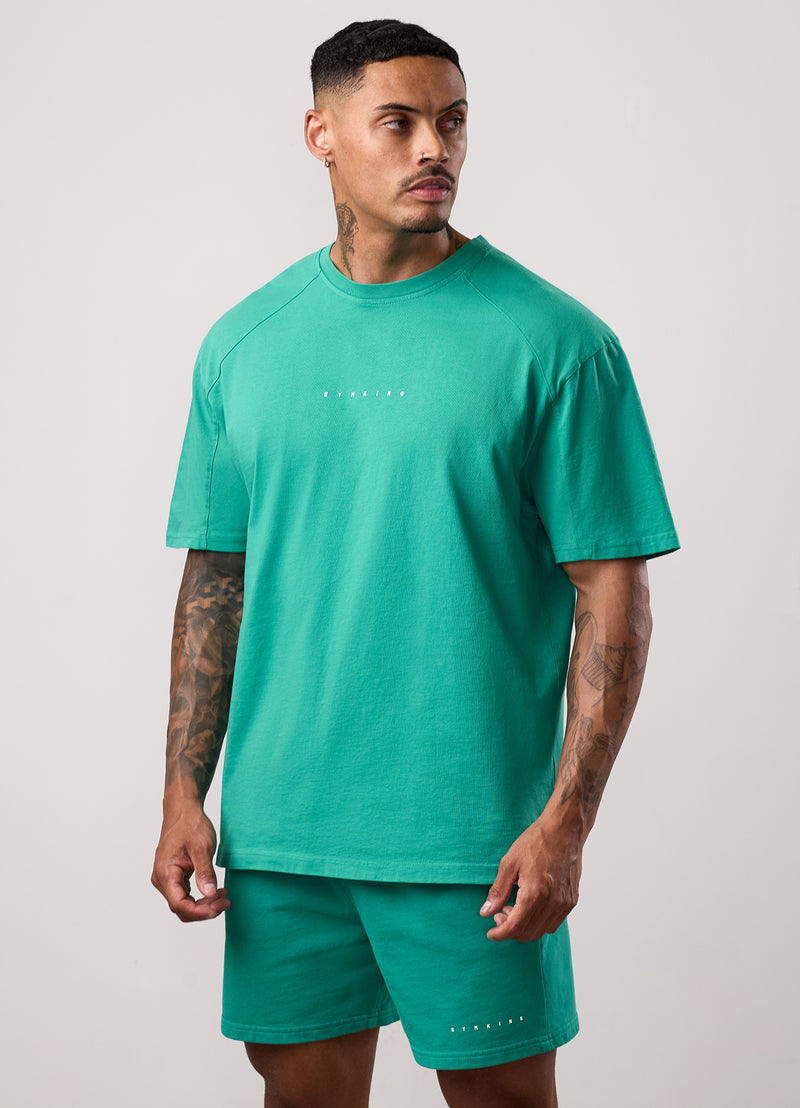 Gym King Purpose Washed Tee - Aqua Teal