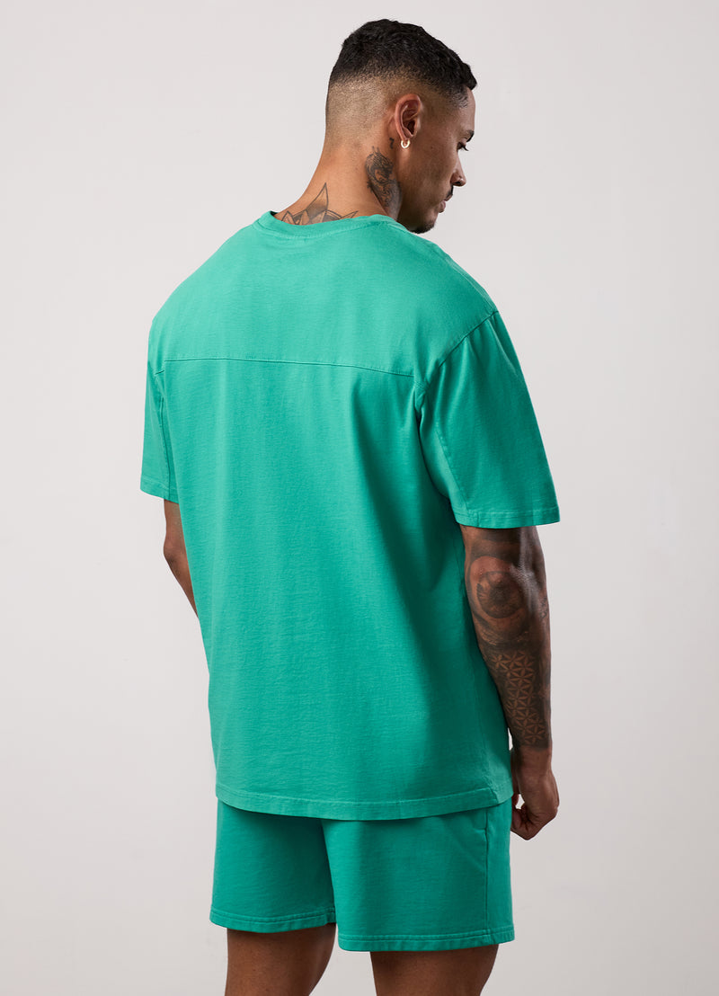 Gym King Purpose Washed Tee - Aqua Teal