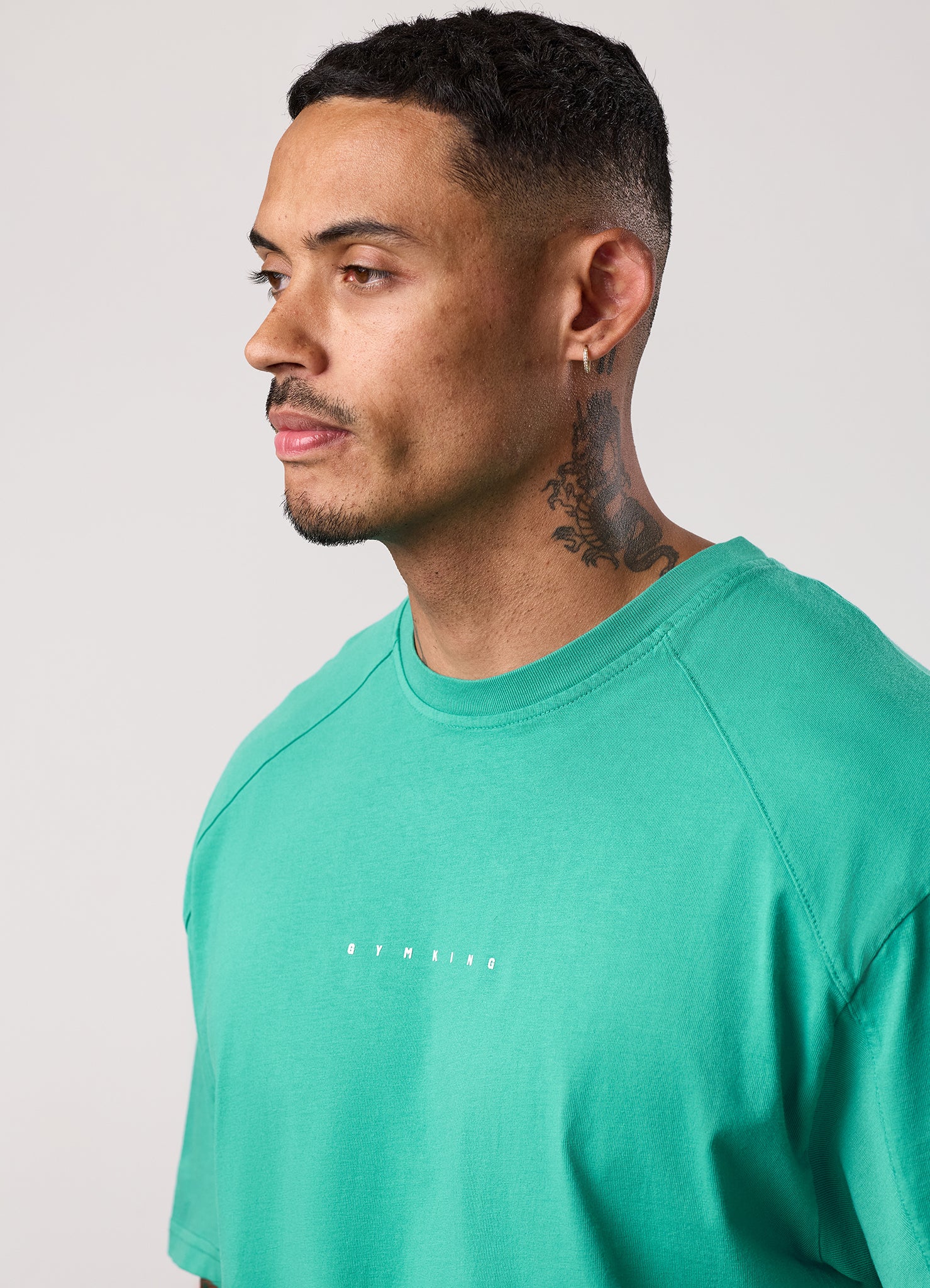 Gym King Purpose Washed Tee - Aqua Teal