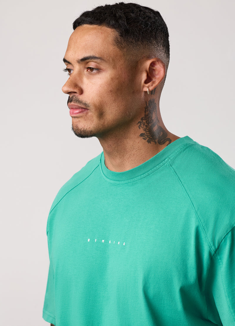 Gym King Purpose Washed Tee - Aqua Teal