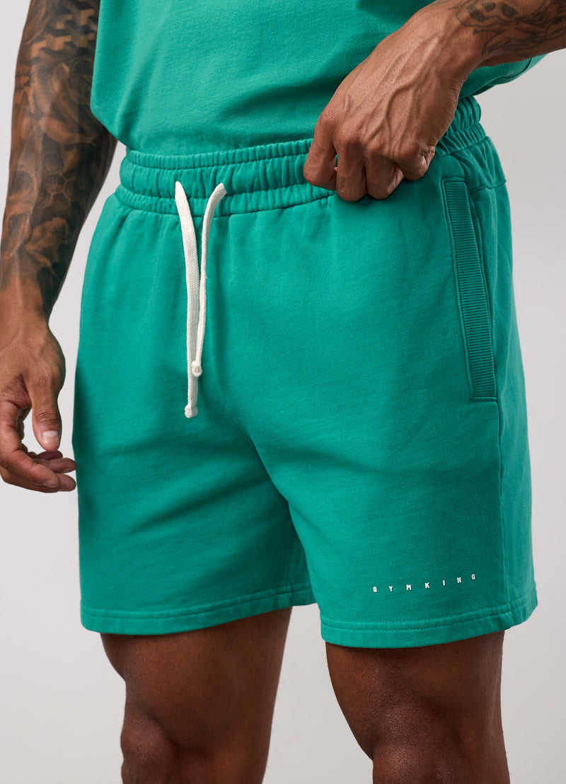 Gym King Purpose Washed Short - Aqua Teal