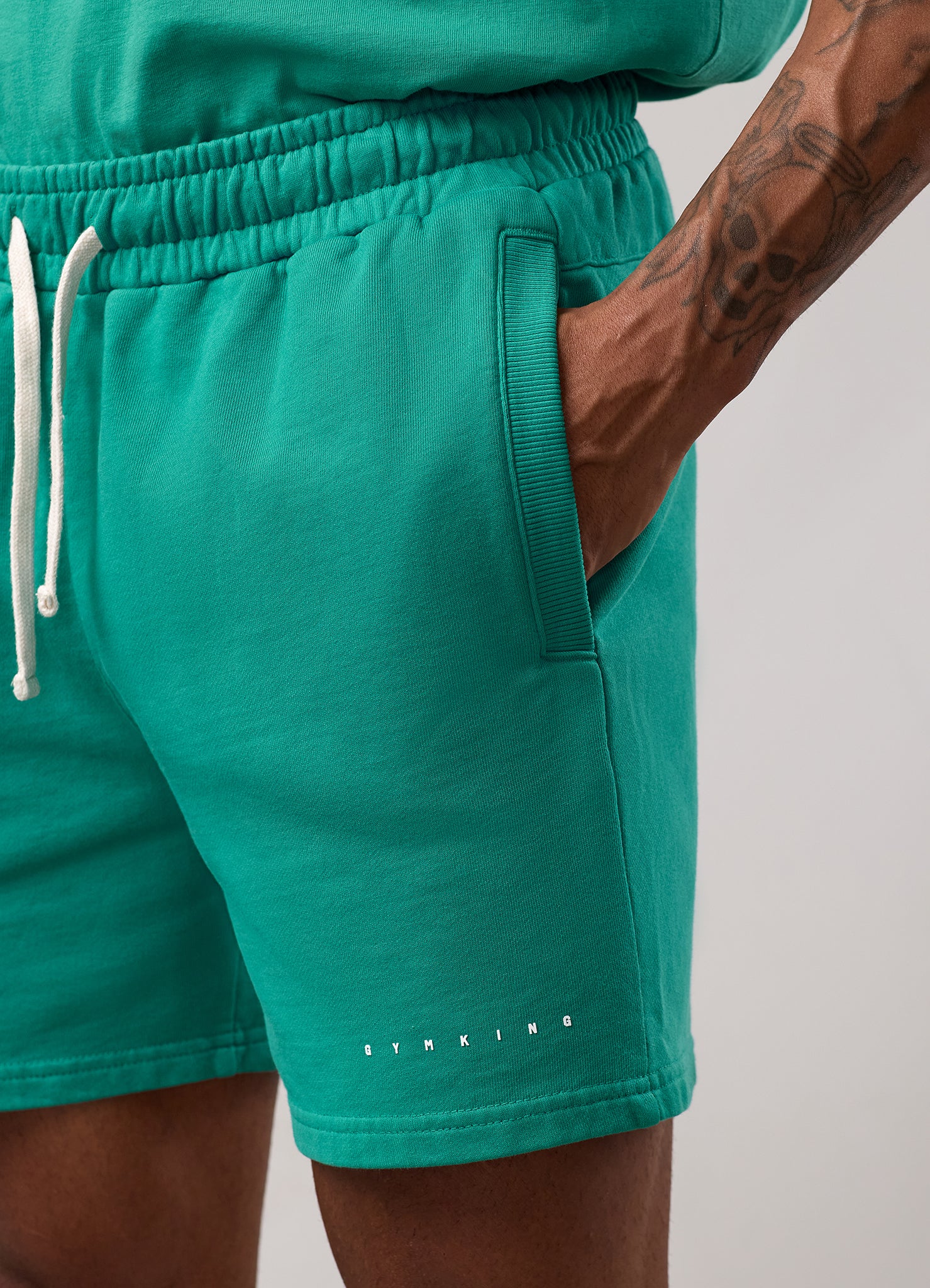 Gym King Purpose Washed Short - Aqua Teal