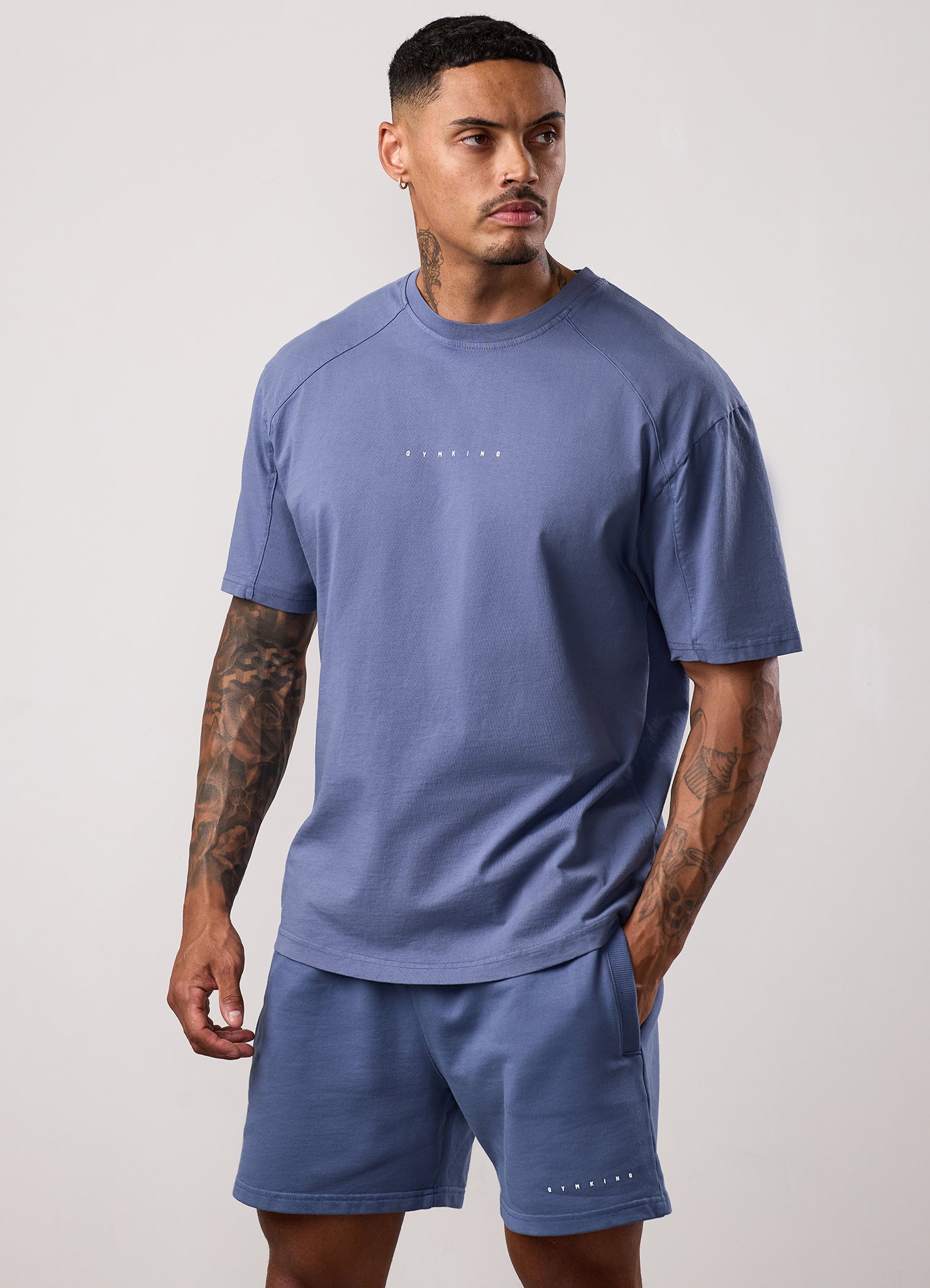 Gym King Purpose Washed Tee - Deep Indigo