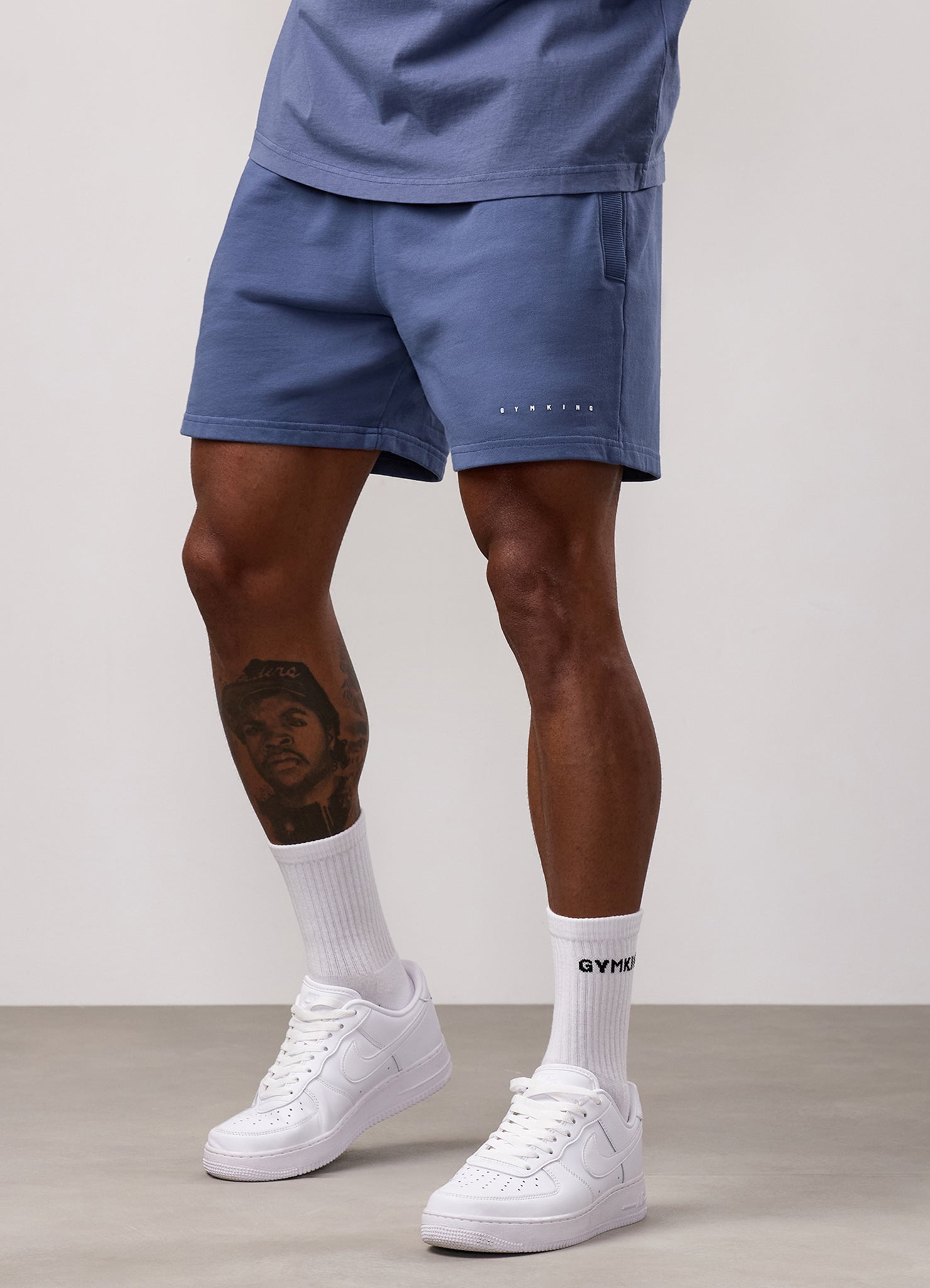 Gym King Purpose Washed Short - Deep Indigo