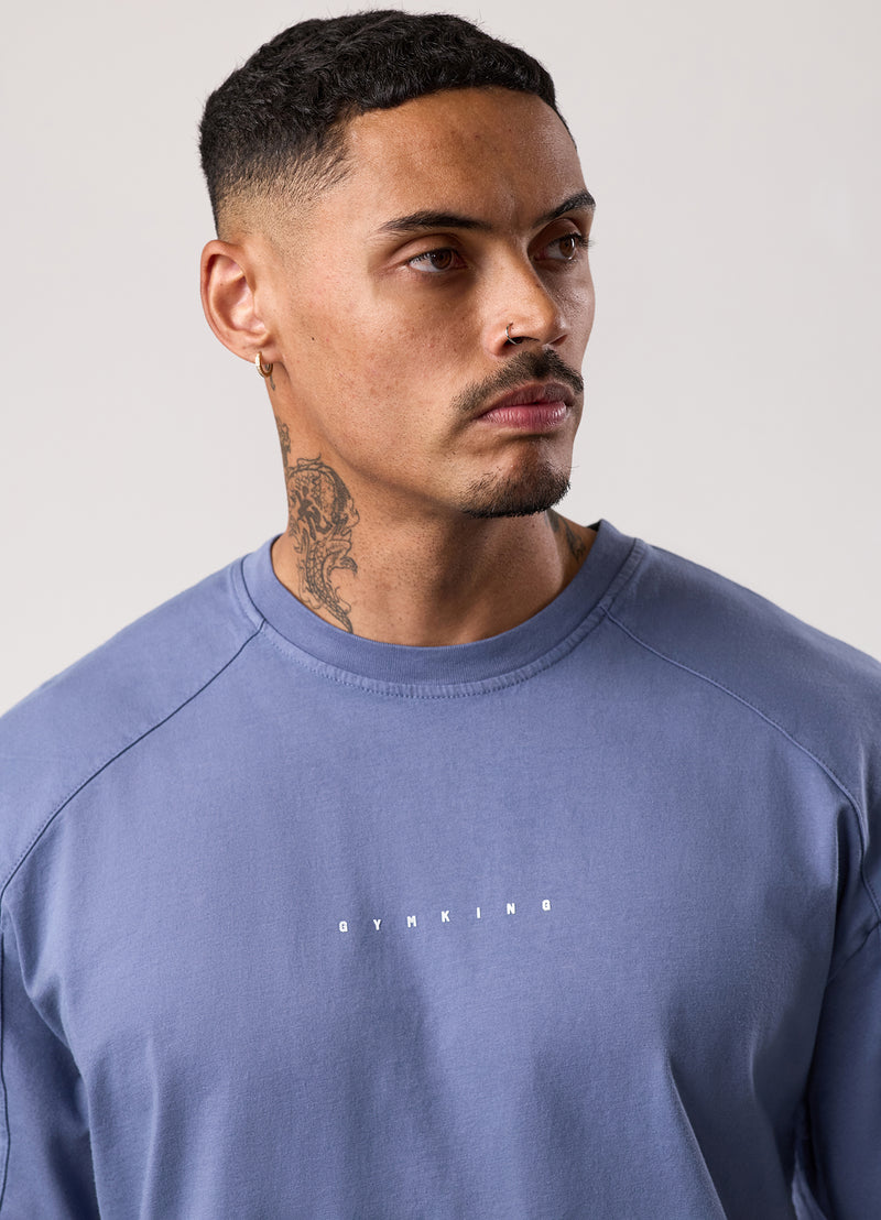 Gym King Purpose Washed Tee - Deep Indigo