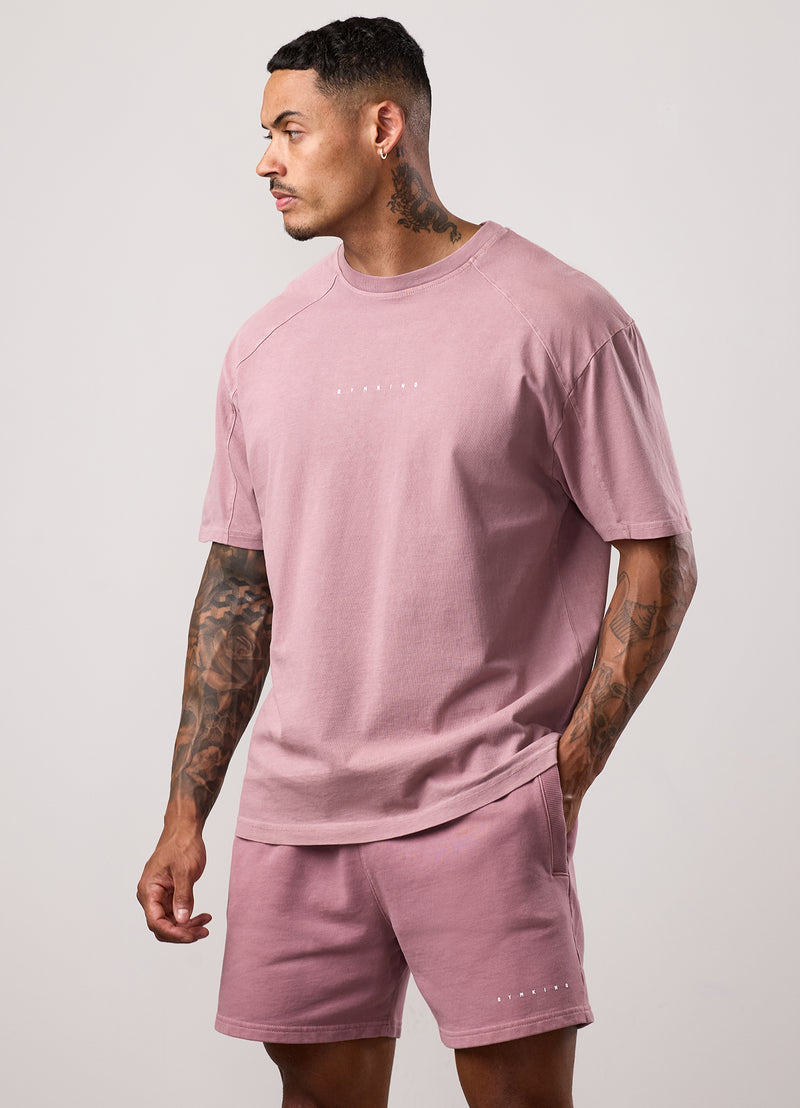 Gym King Purpose Washed Tee - Dusky Mauve