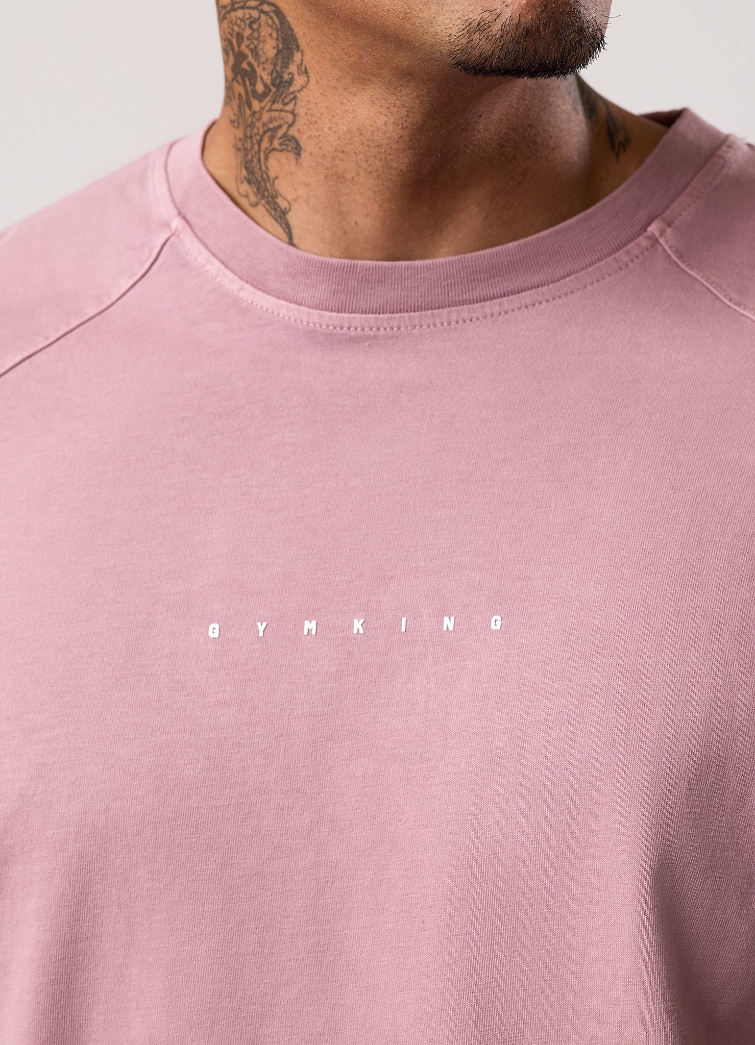 Gym King Purpose Washed Tee - Dusky Mauve