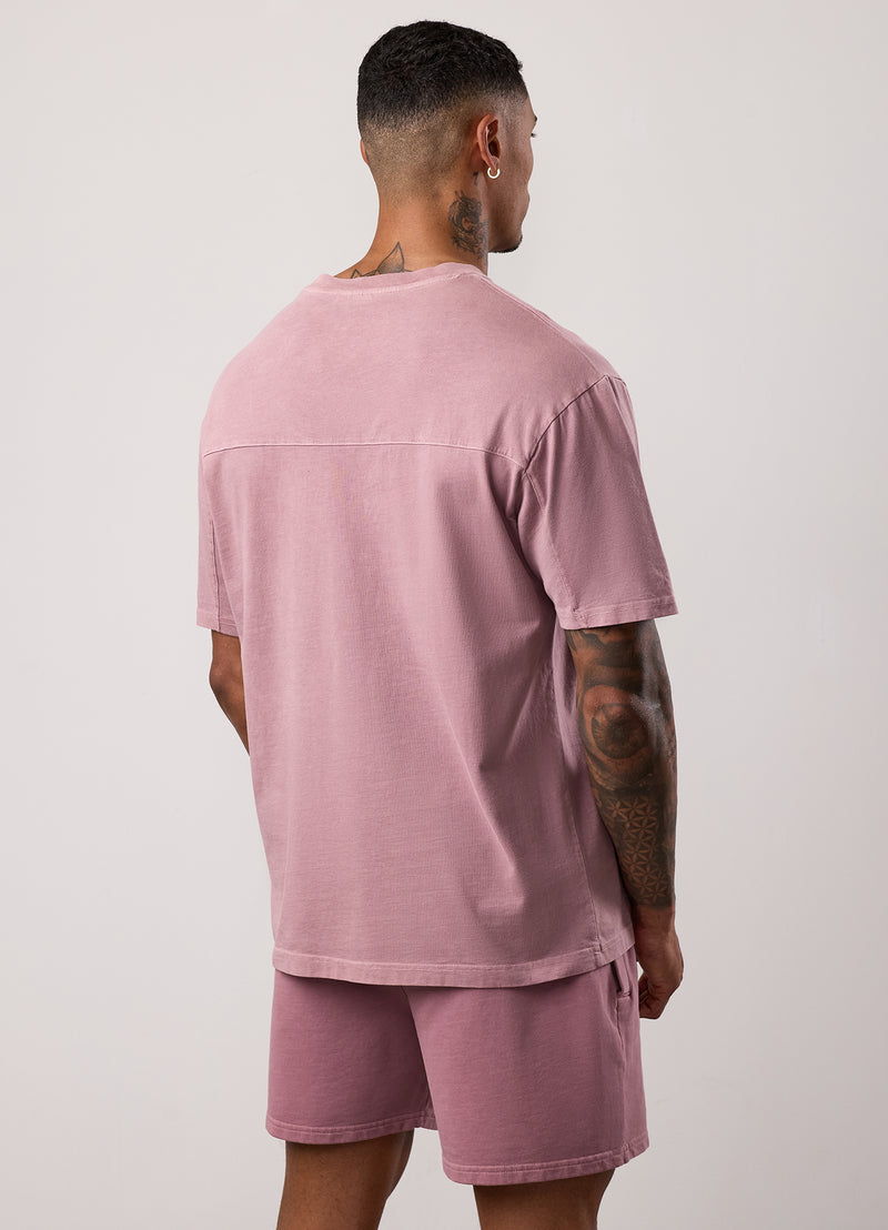 Gym King Purpose Washed Tee - Dusky Mauve