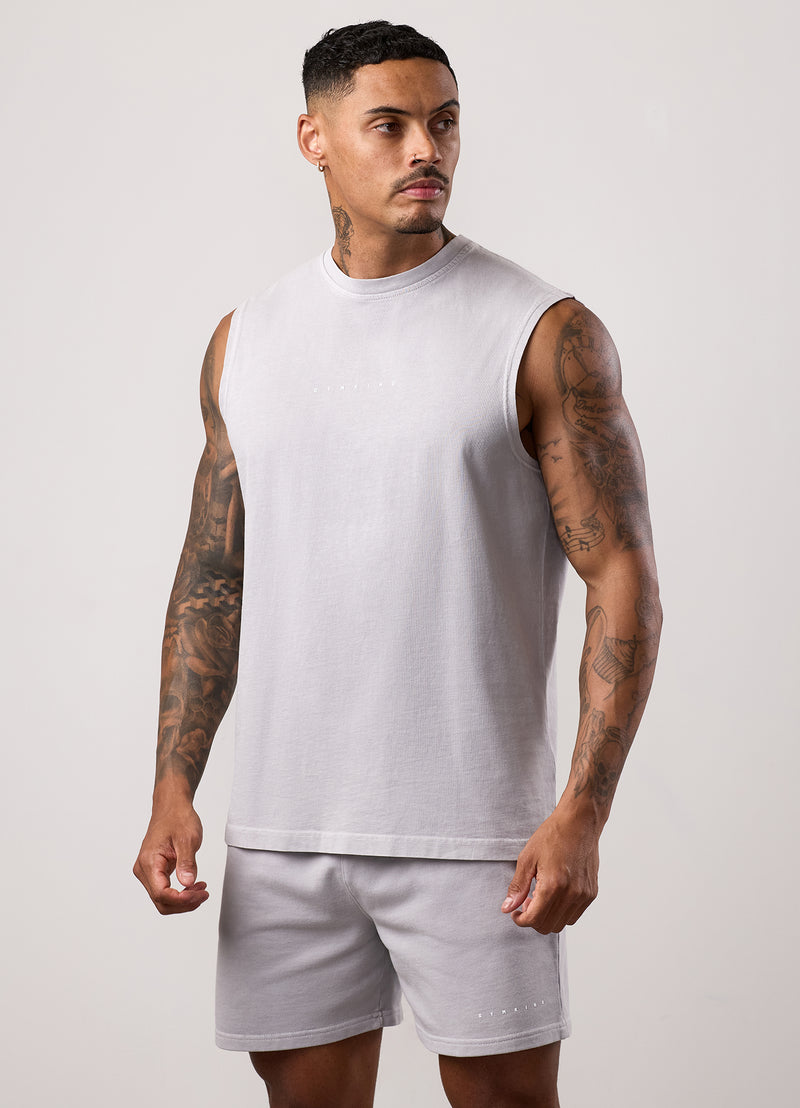 Gym King Purpose Washed Vest - Urban Grey