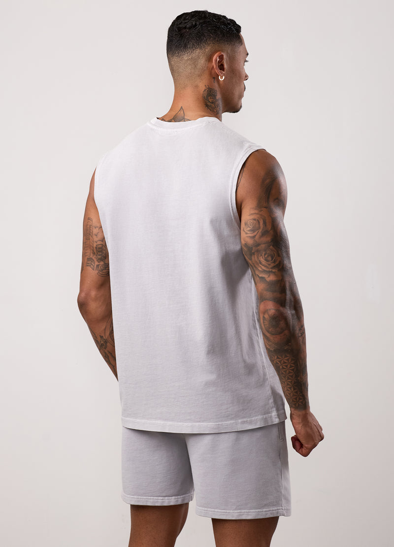 Gym King Purpose Washed Vest - Urban Grey
