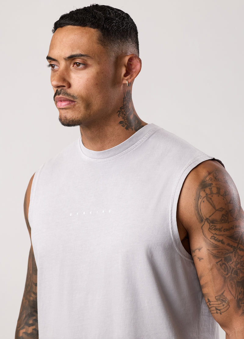 Gym King Purpose Washed Vest - Urban Grey