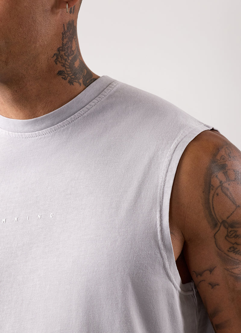 Gym King Purpose Washed Vest - Urban Grey