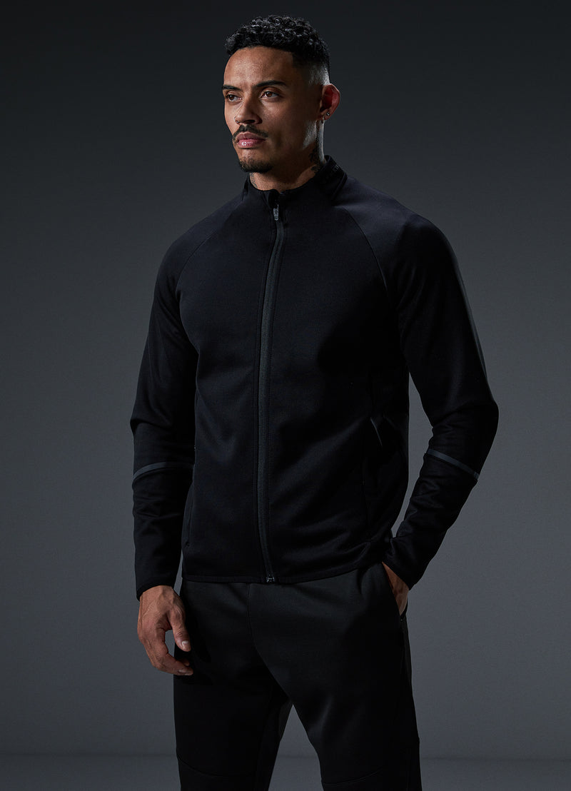 Gym King Alpha Poly Bomber Jacket - Black