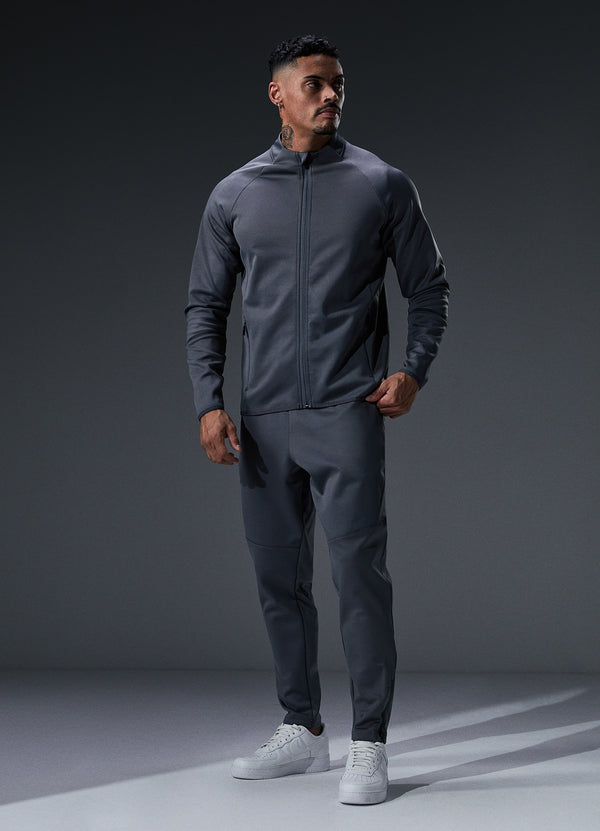 Gym King Alpha Poly Bomber Tracksuit - Graphite