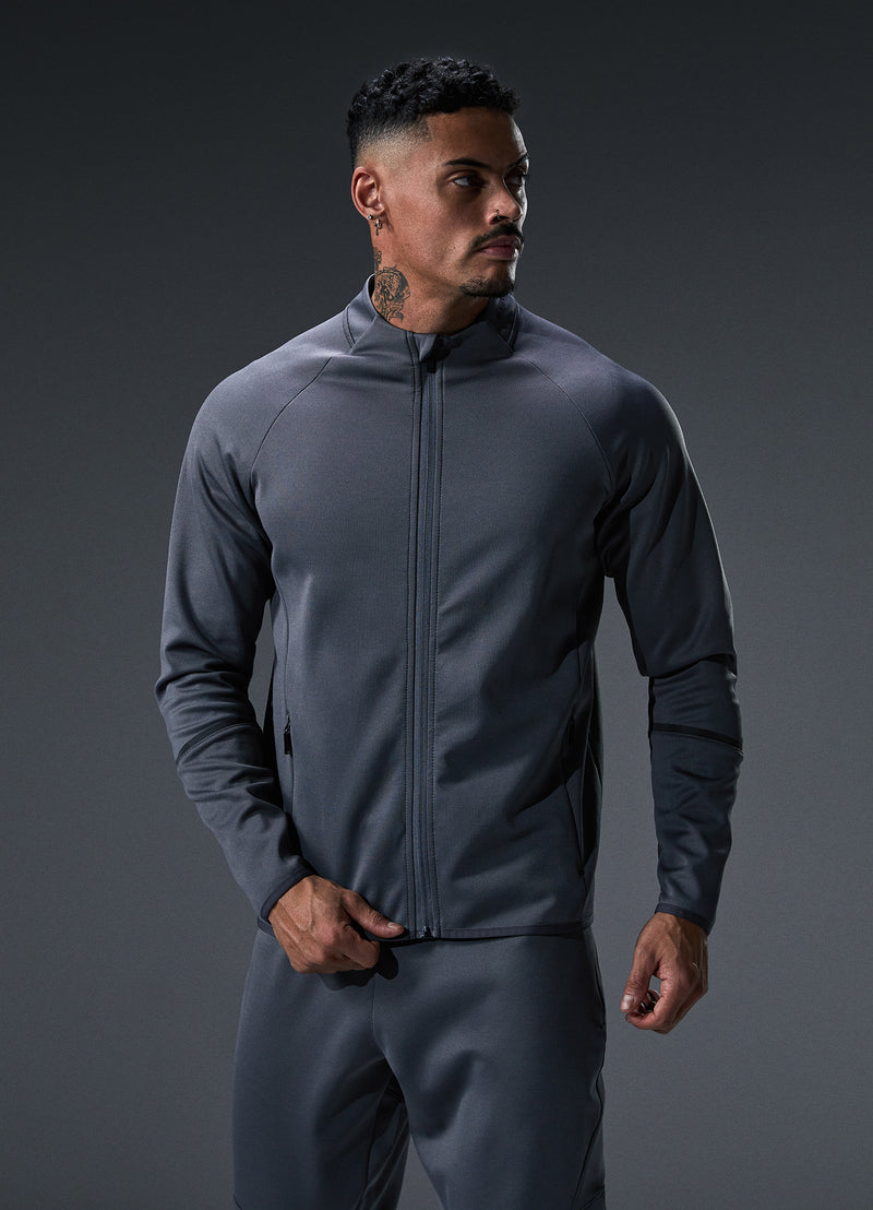 Gym King Alpha Poly Bomber Jacket - Graphite