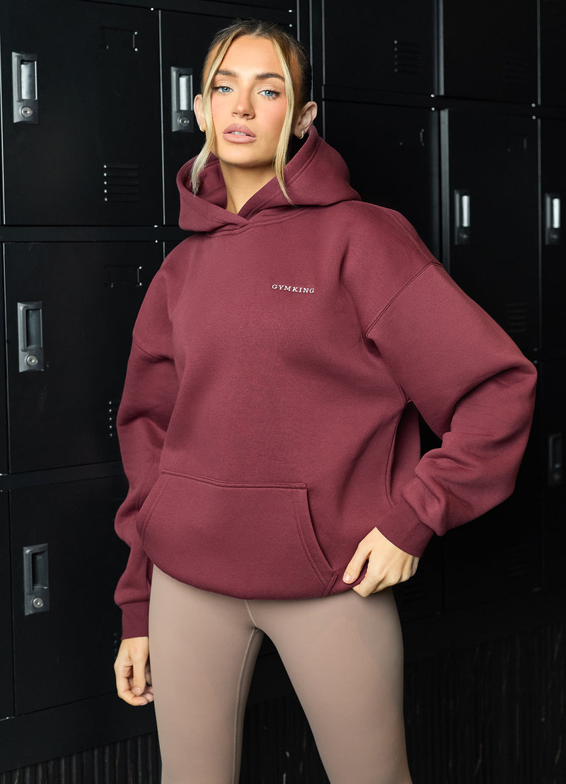 Gym King 365 Relaxed Fit Hood - Burgundy