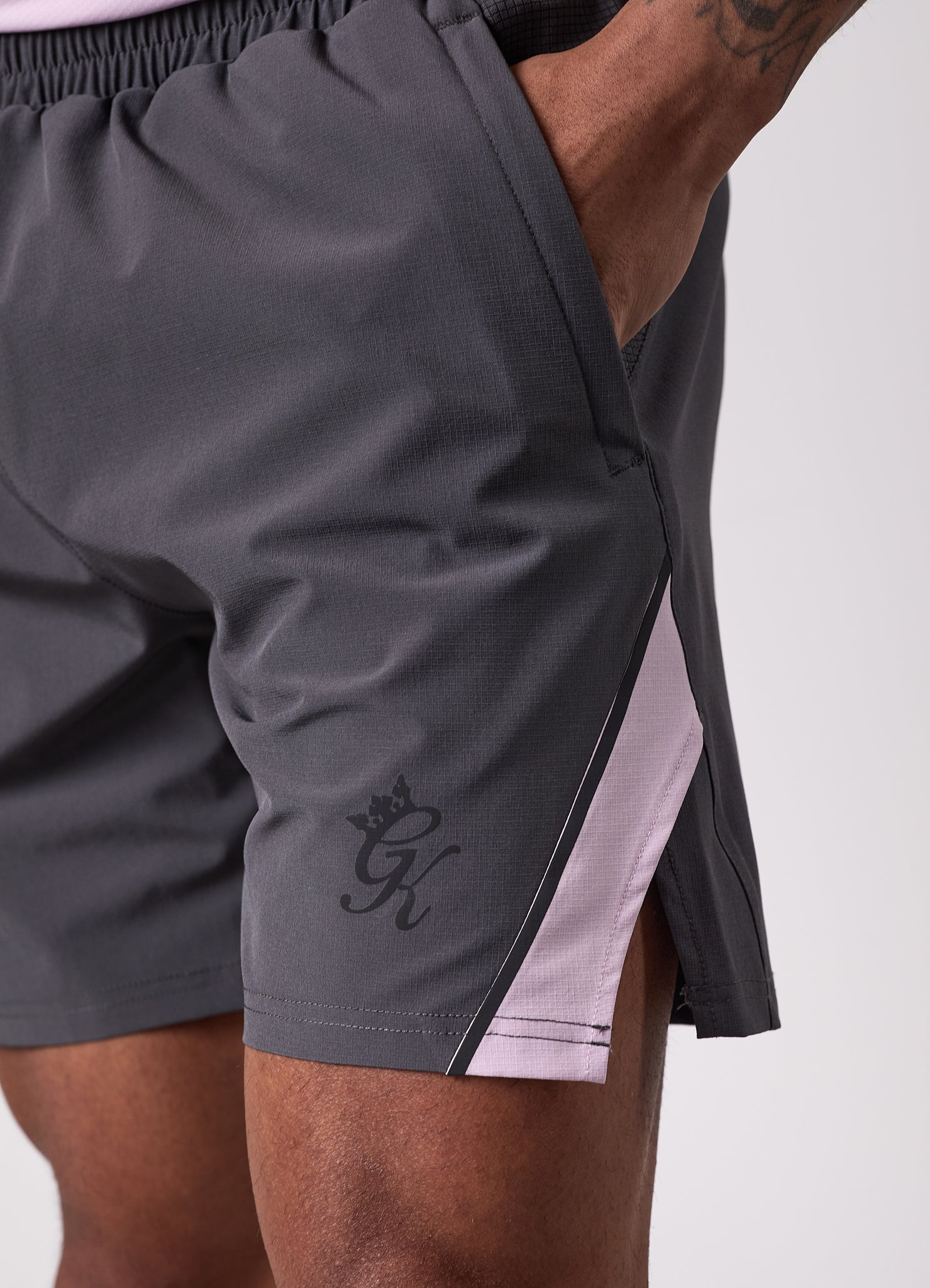 Gym King Flex 2.0 Short - Graphite/Dusky Lilac