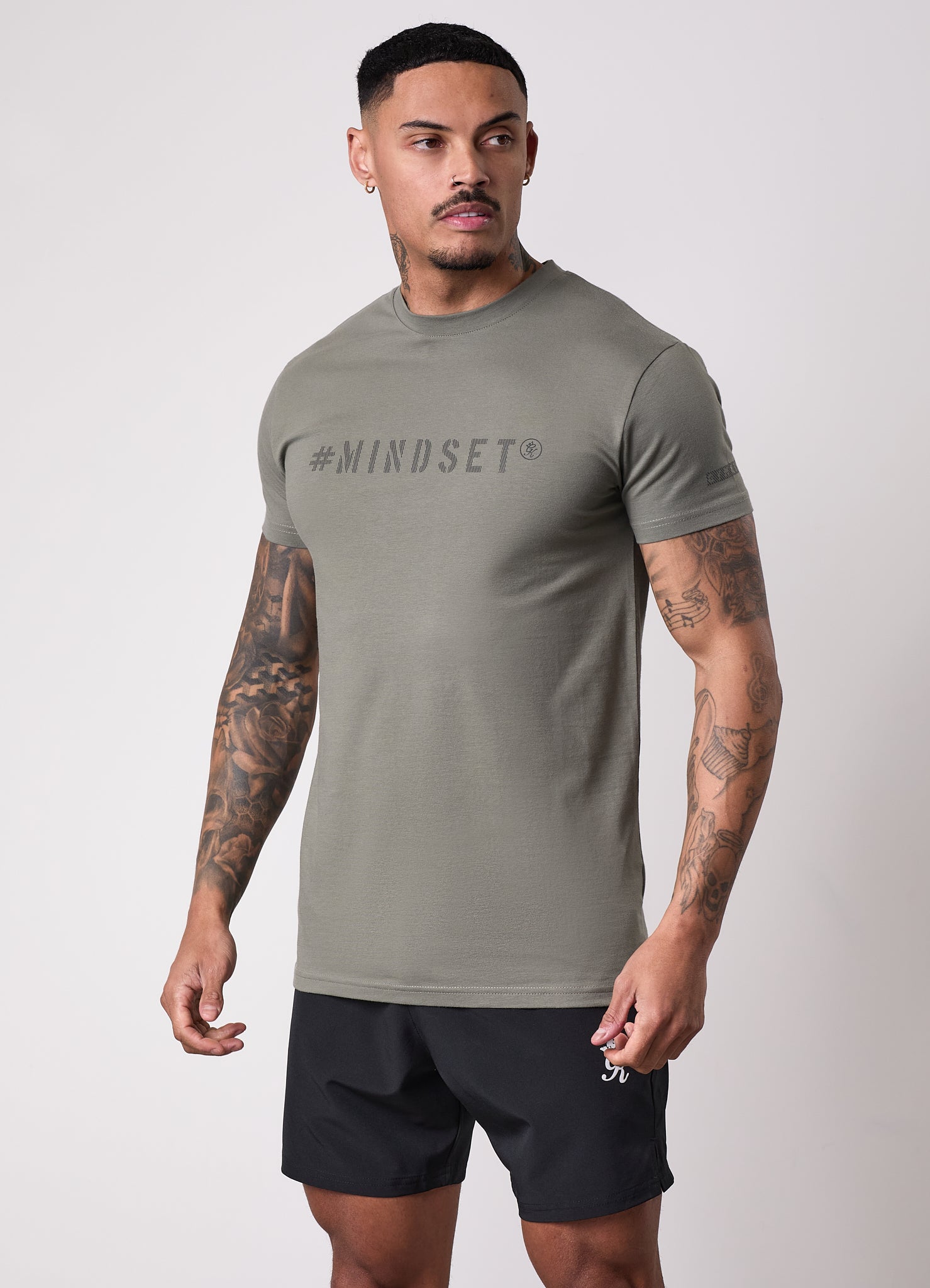 Gym King Mindset Tee - Khaki