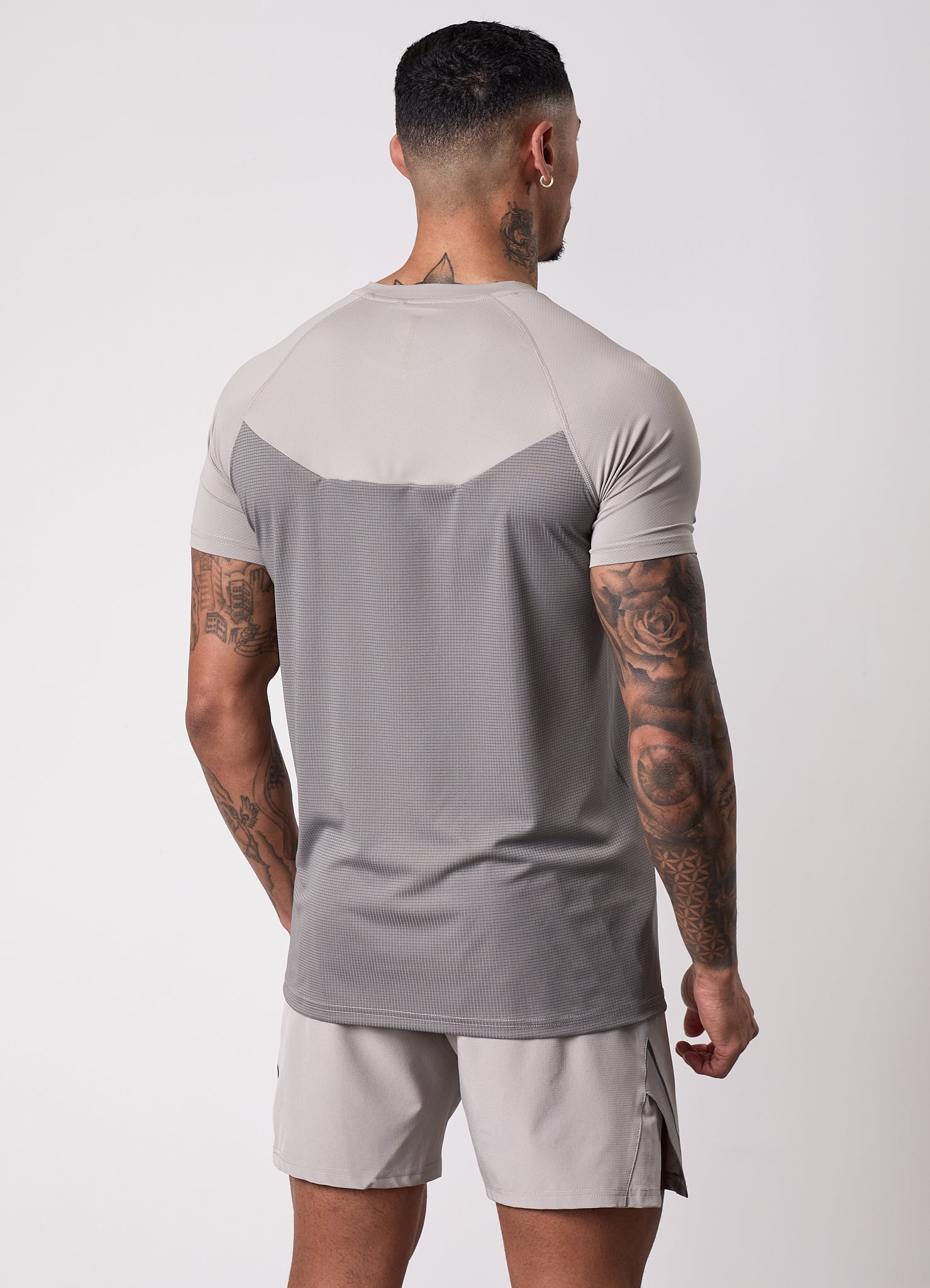 Gym King Flex 2.0 Tee - Storm Grey/Taupe