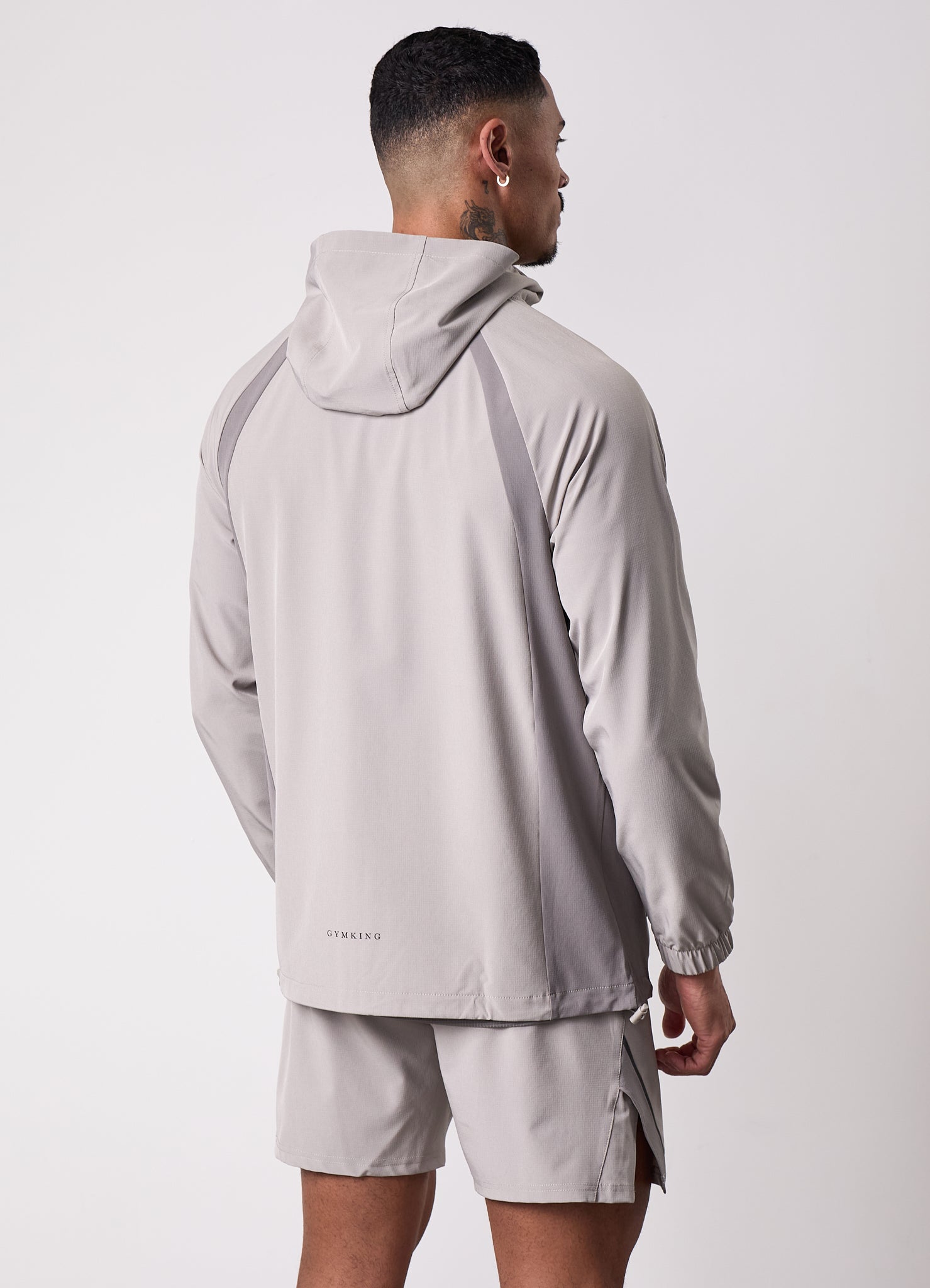 Gym King Flex 2.0 Woven Hood - Storm Grey/Taupe