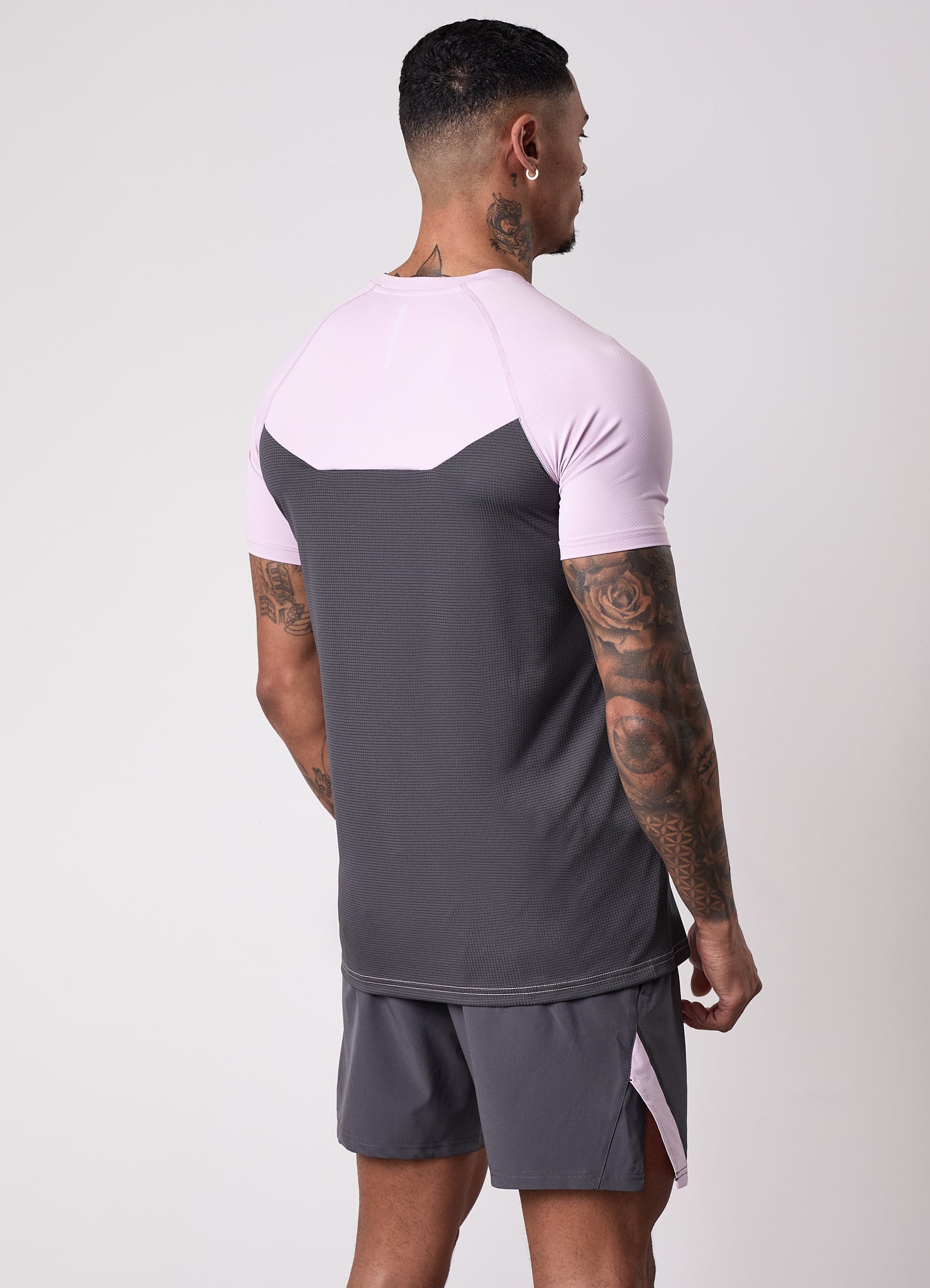 Gym King Flex 2.0 Tee - Dusky Lilac/Graphite