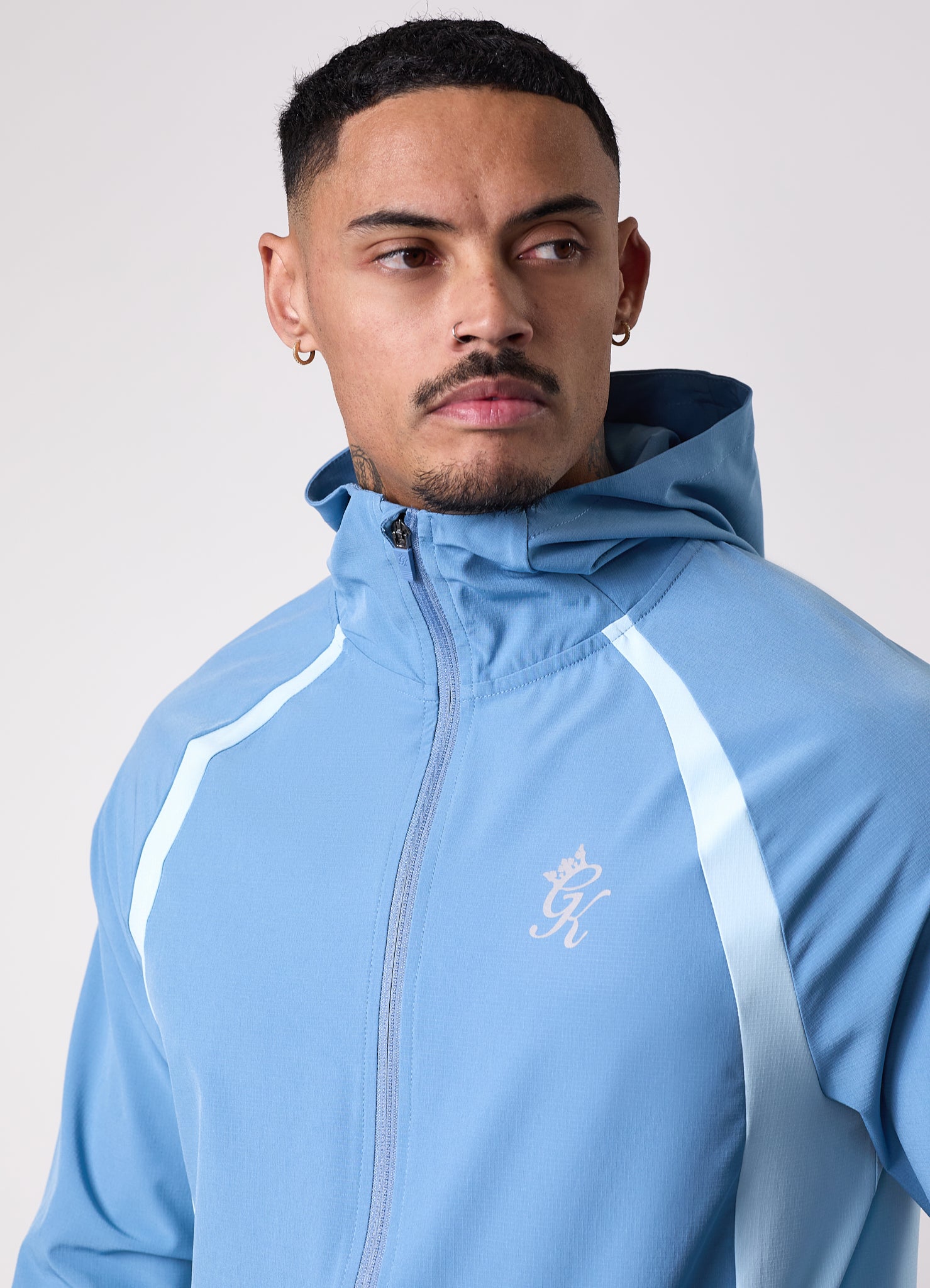 Gym King Flex 2.0 Woven Hood - Iced Aqua/Coastal Blue