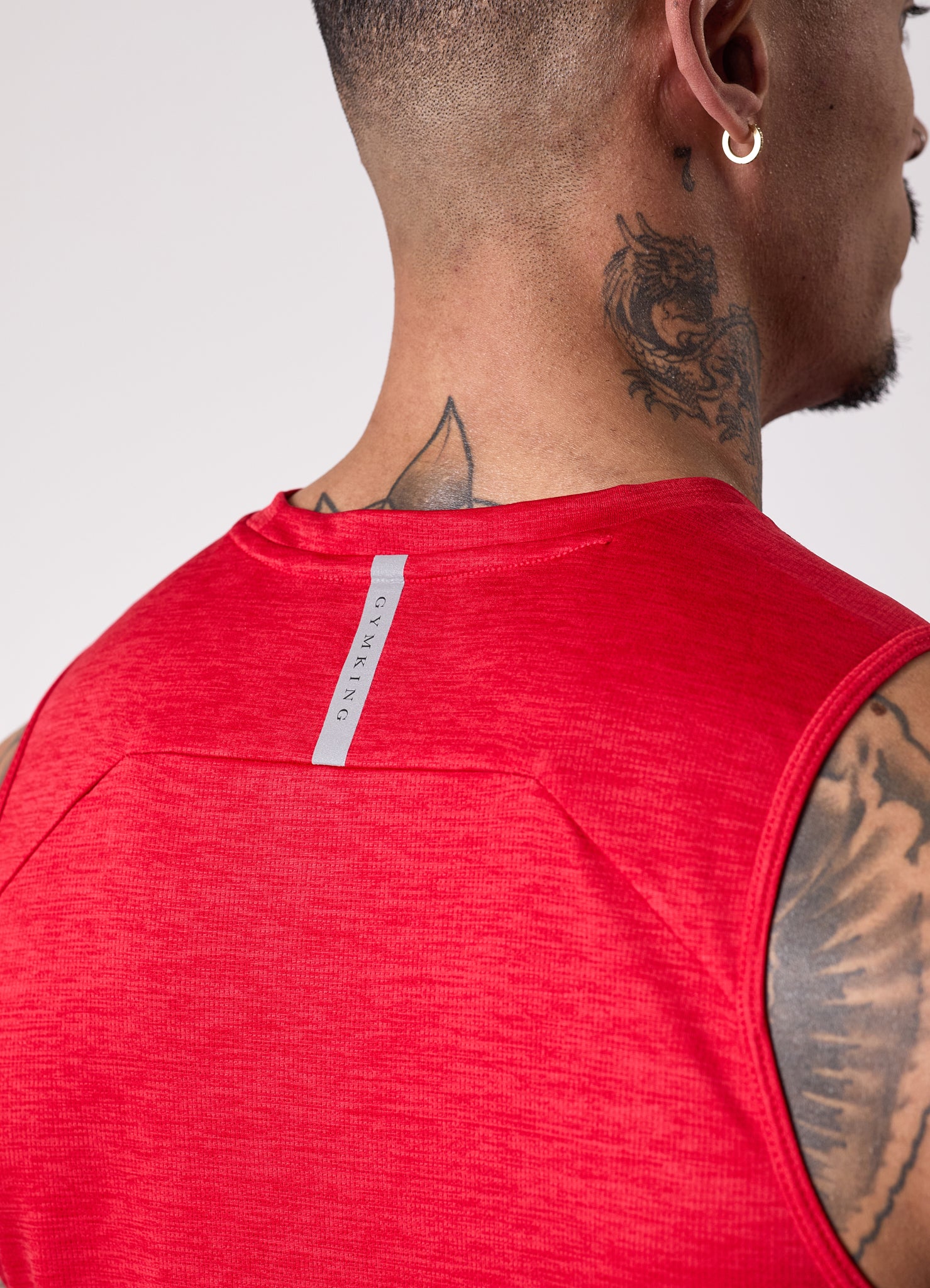 Gym King Element Vest - Pepper Red Marl