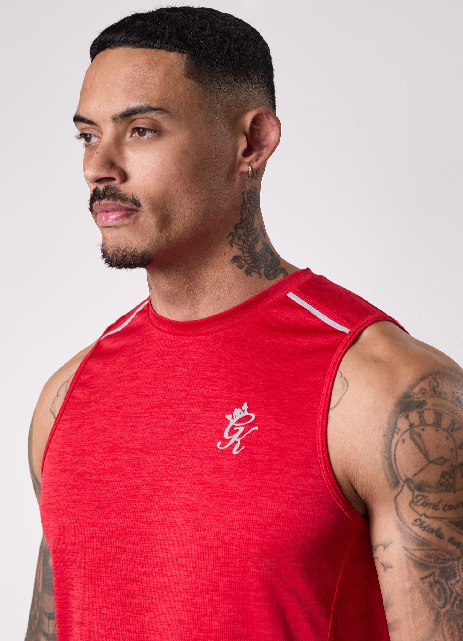 Gym King Element Vest - Pepper Red Marl