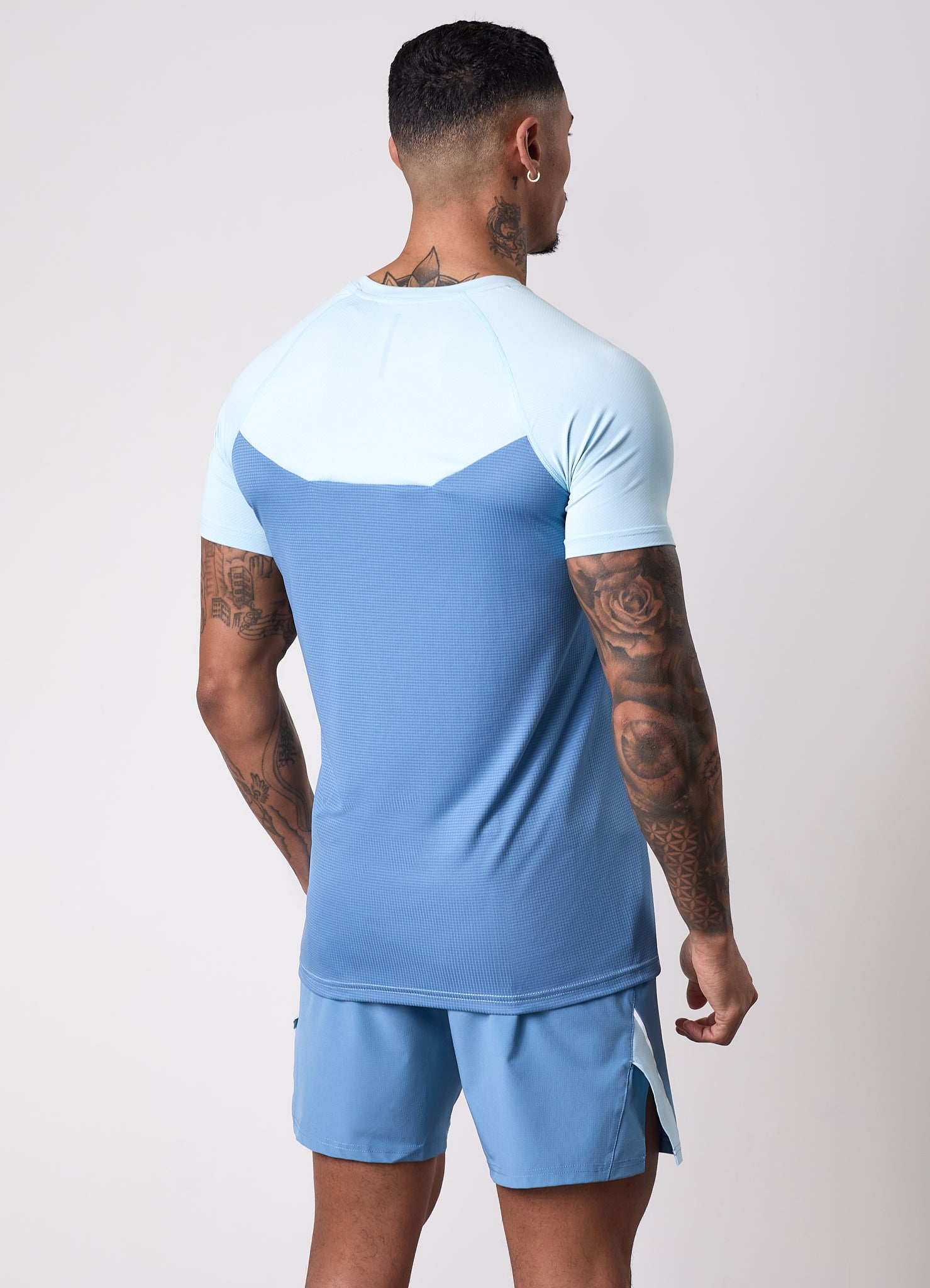 Gym King Flex 2.0 Tee - Iced Aqua/Coastal Blue