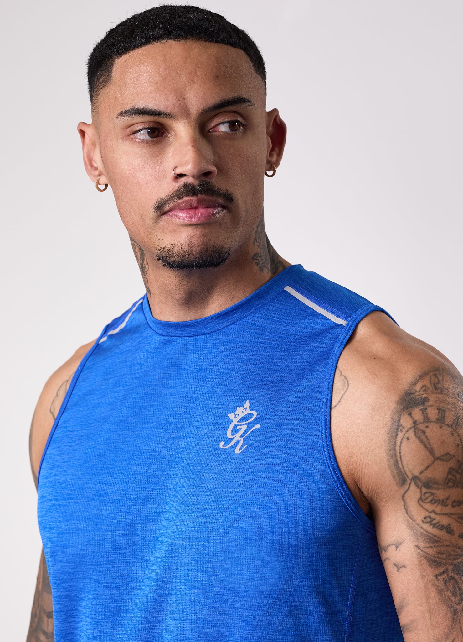 Gym King Element Vest - Sonic Blue