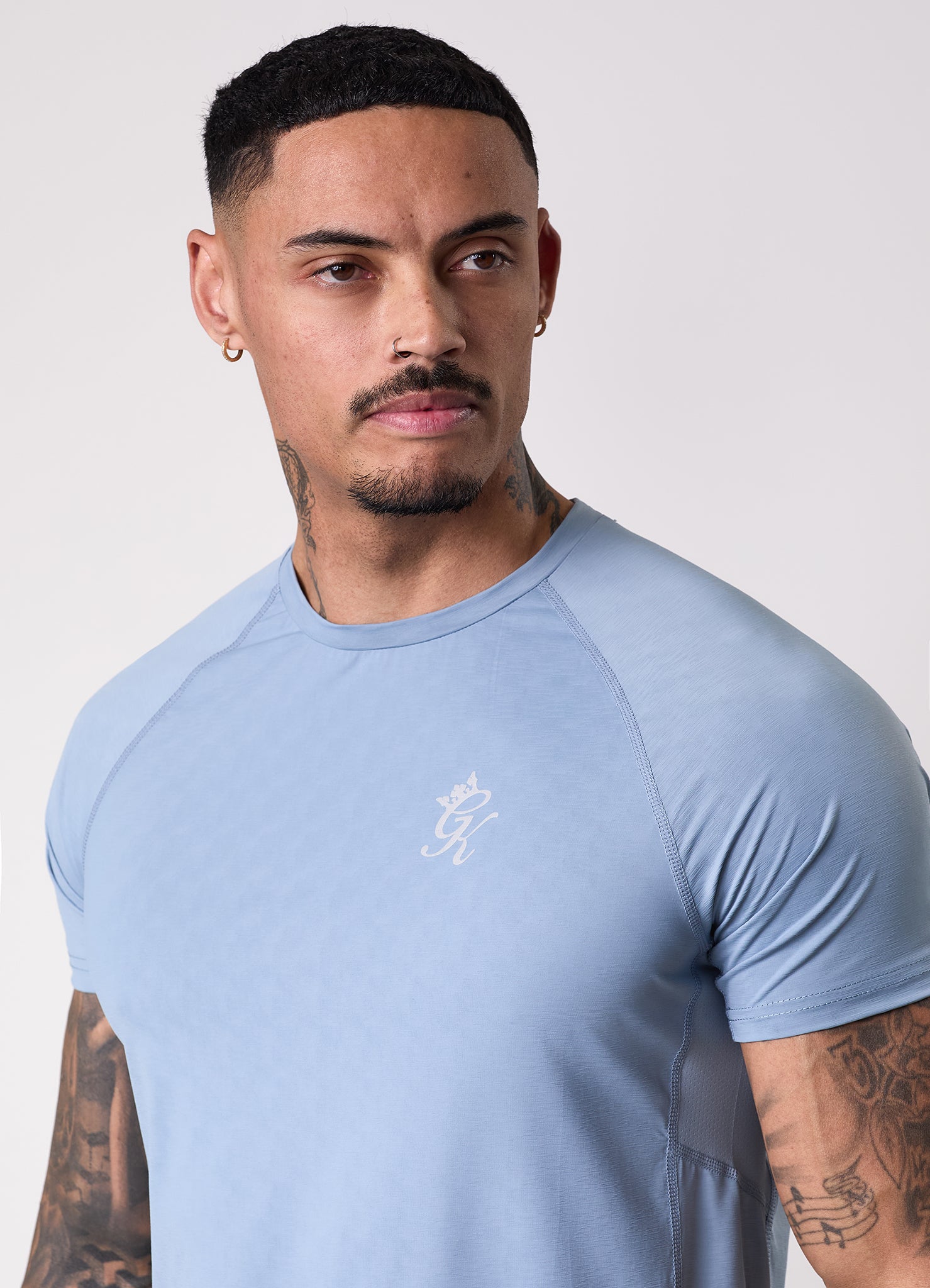 Gym king Energy Texture Tee - Dusk Blue