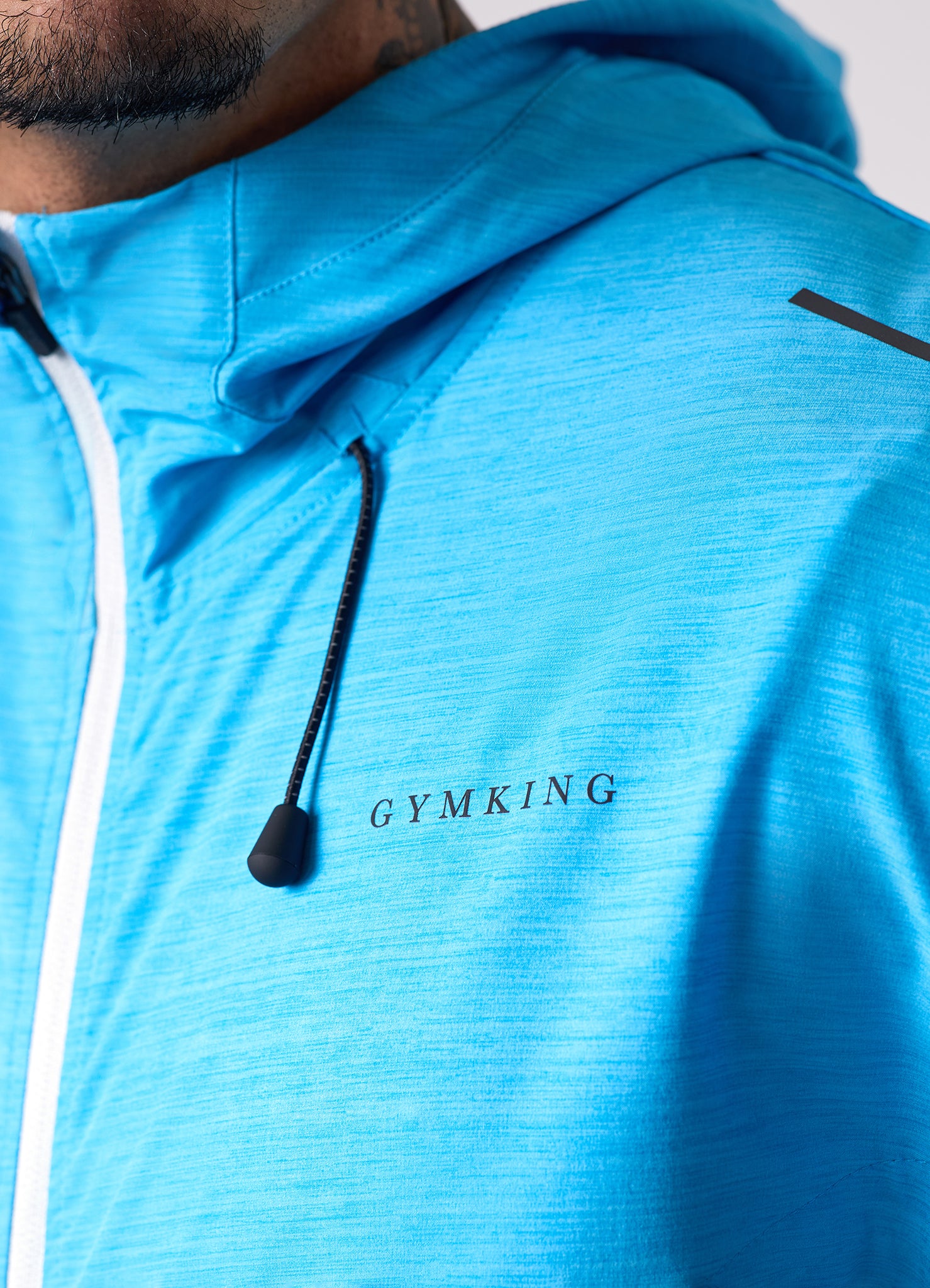 Gym King Vision Full Zip Hood - Portofino Blue
