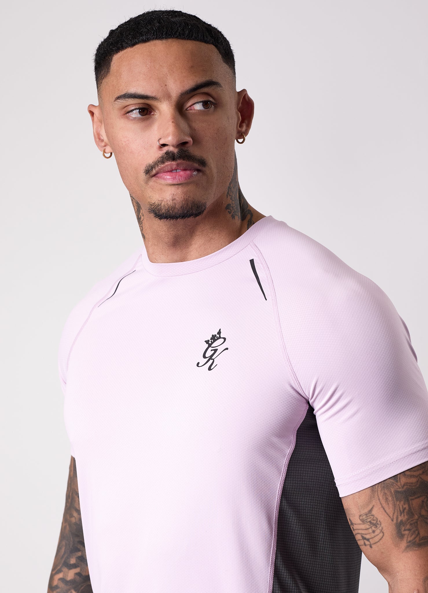 Gym King Flex 2.0 Tee - Dusky Lilac/Graphite