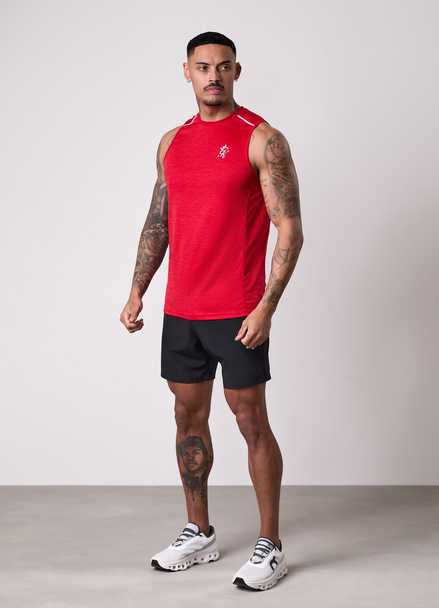 Gym King Element Vest - Pepper Red Marl