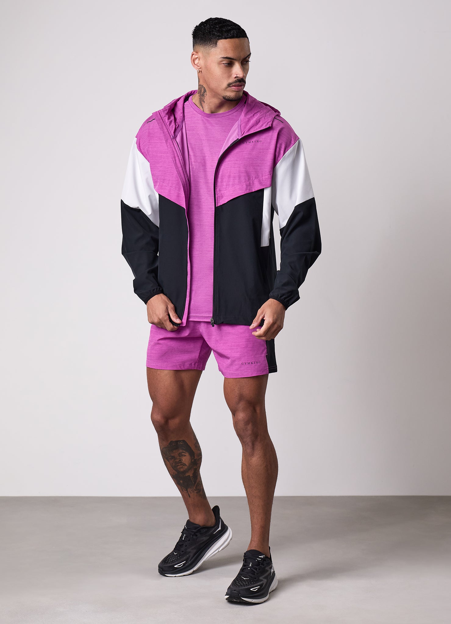Gym king Vision Full Zip Hood - Magenta Purple