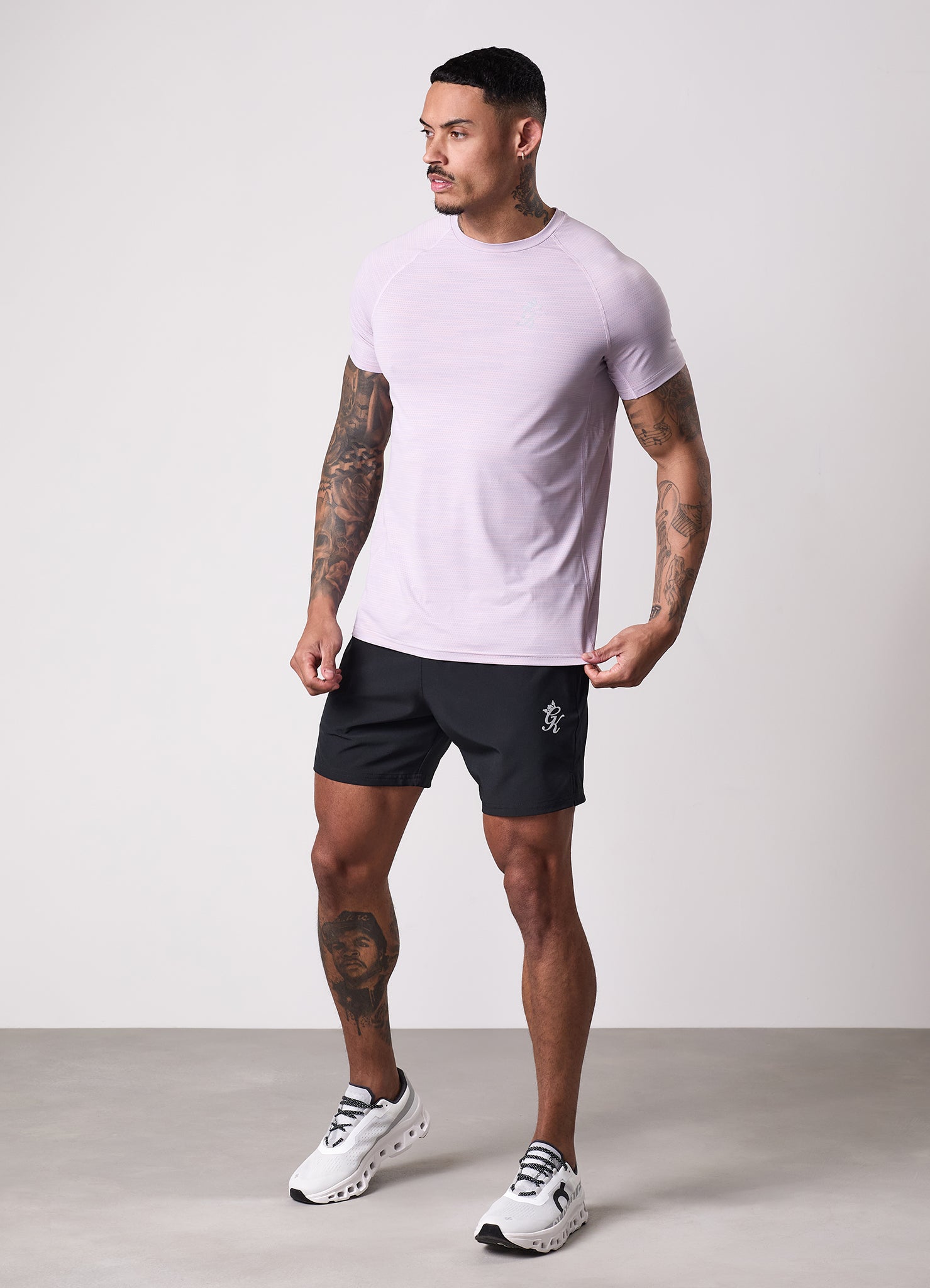 Gym King Energy Grindle Tee - Dusky Lilac Grindle