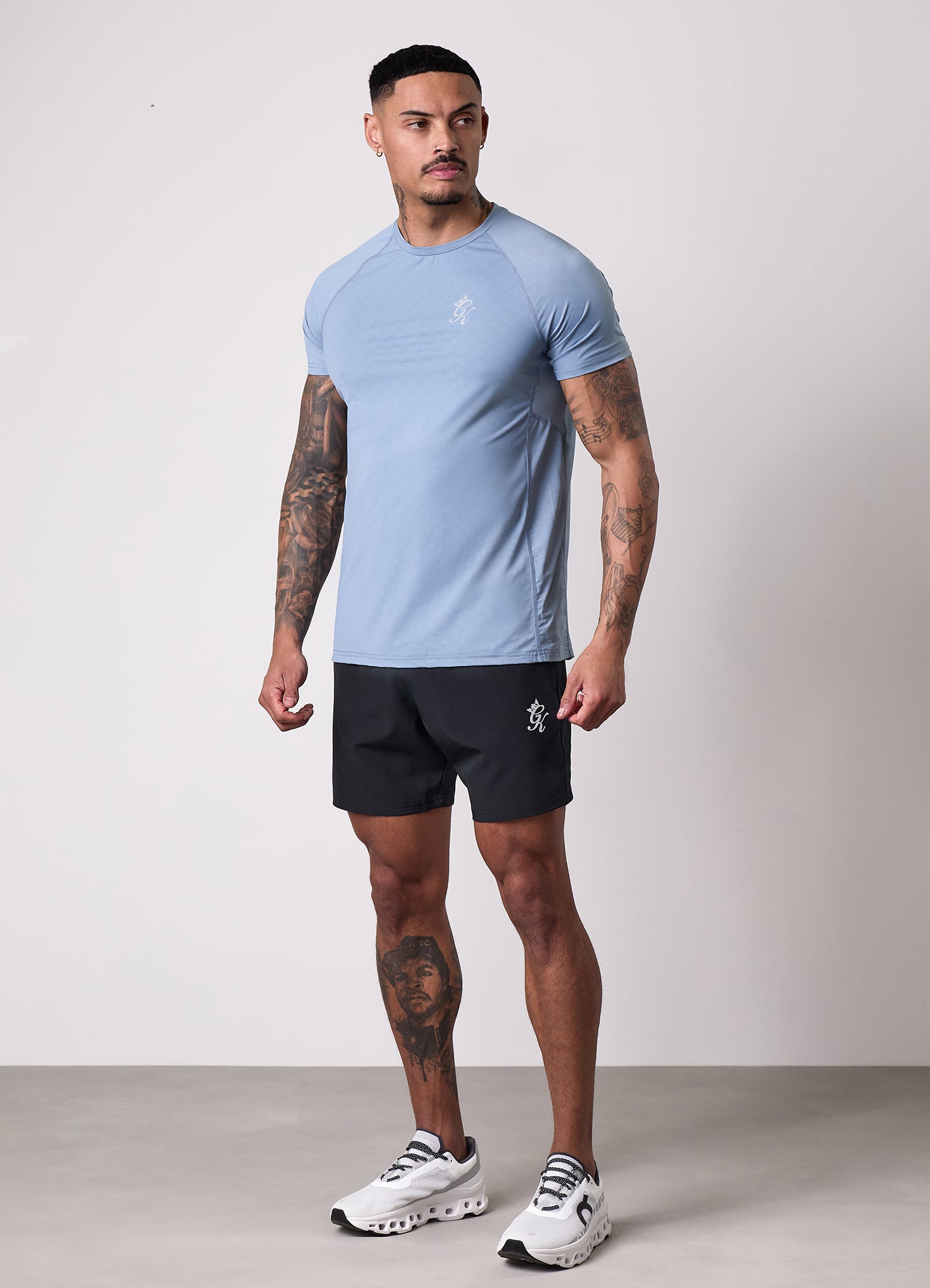 Gym king Energy Texture Tee - Dusk Blue