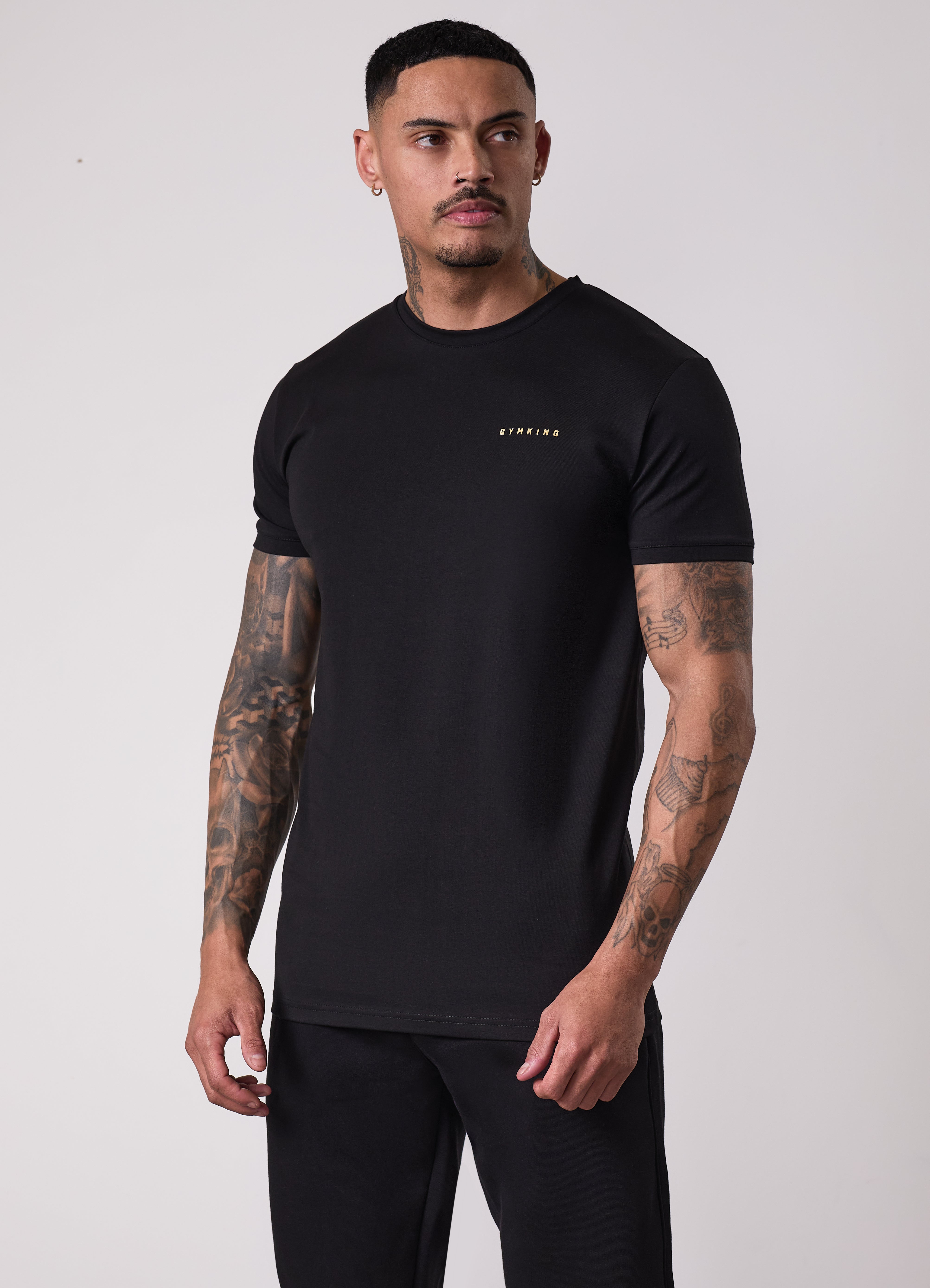 Gym King 10 Year Anniversary Tee - Black/Gold