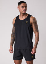 Gym King Fight Division Training Vest - Black/Gold thumbnail